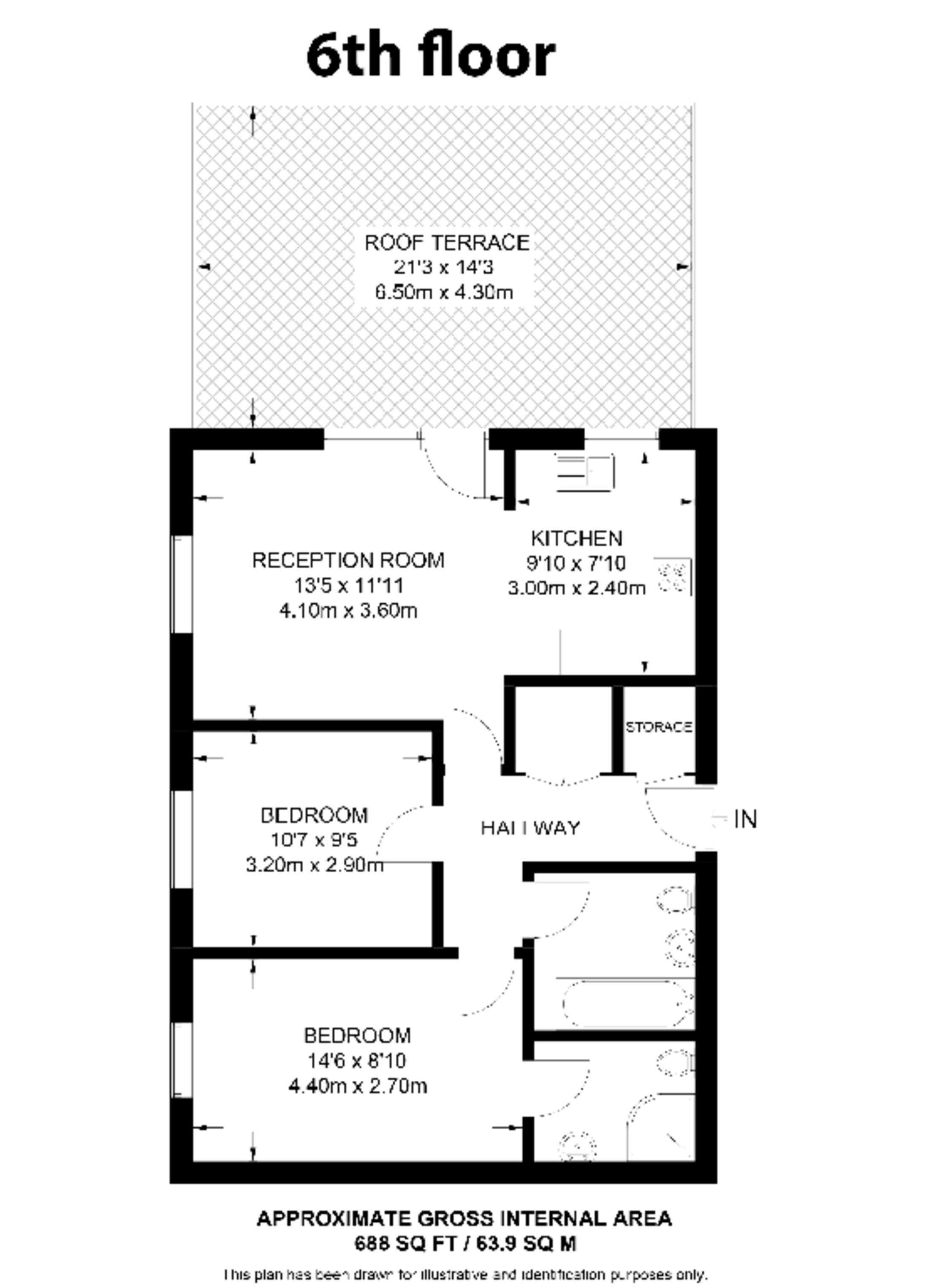 Skyline Court, Central Croydon floorplan