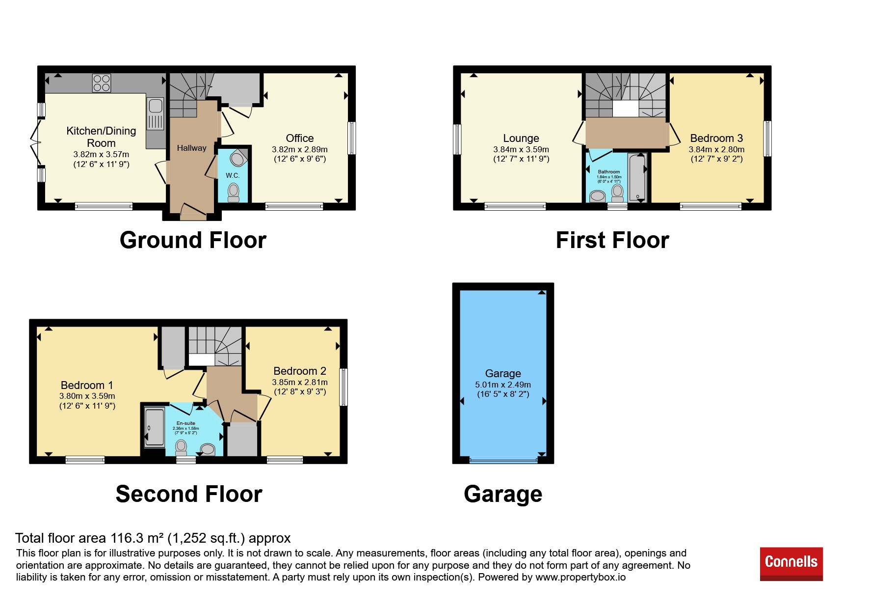 2, Preston Close, WIGSTON floorplan