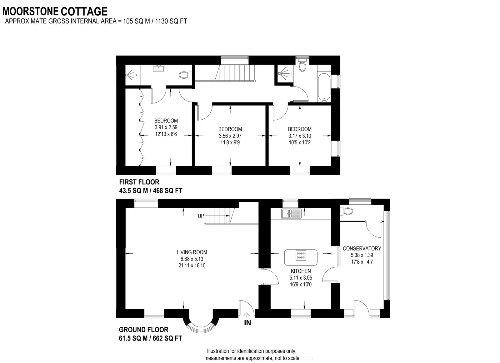 Moorstone Cottage, Over Road, Bakewell floorplan