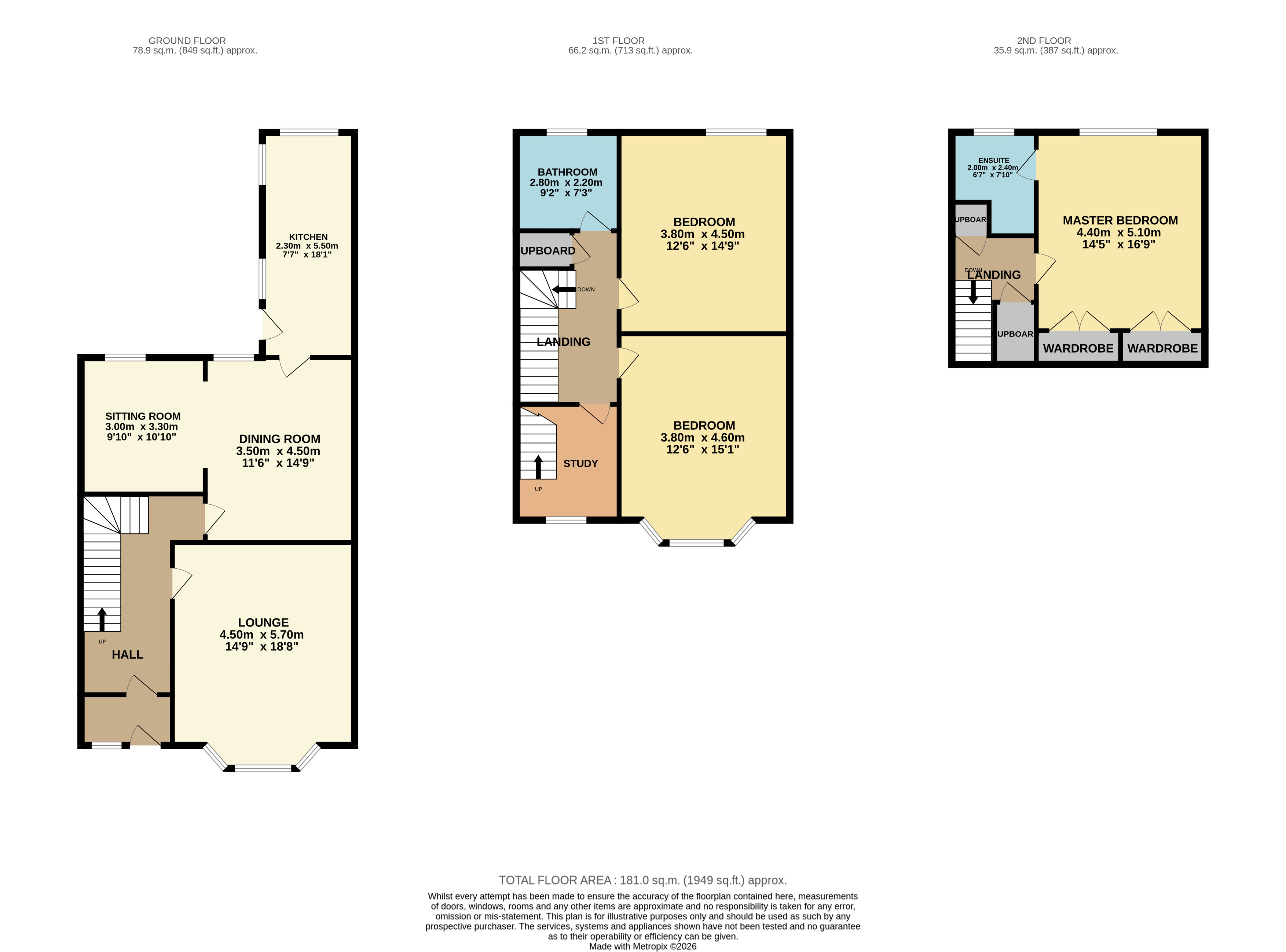 13, Dorward Road, Montrose floorplan