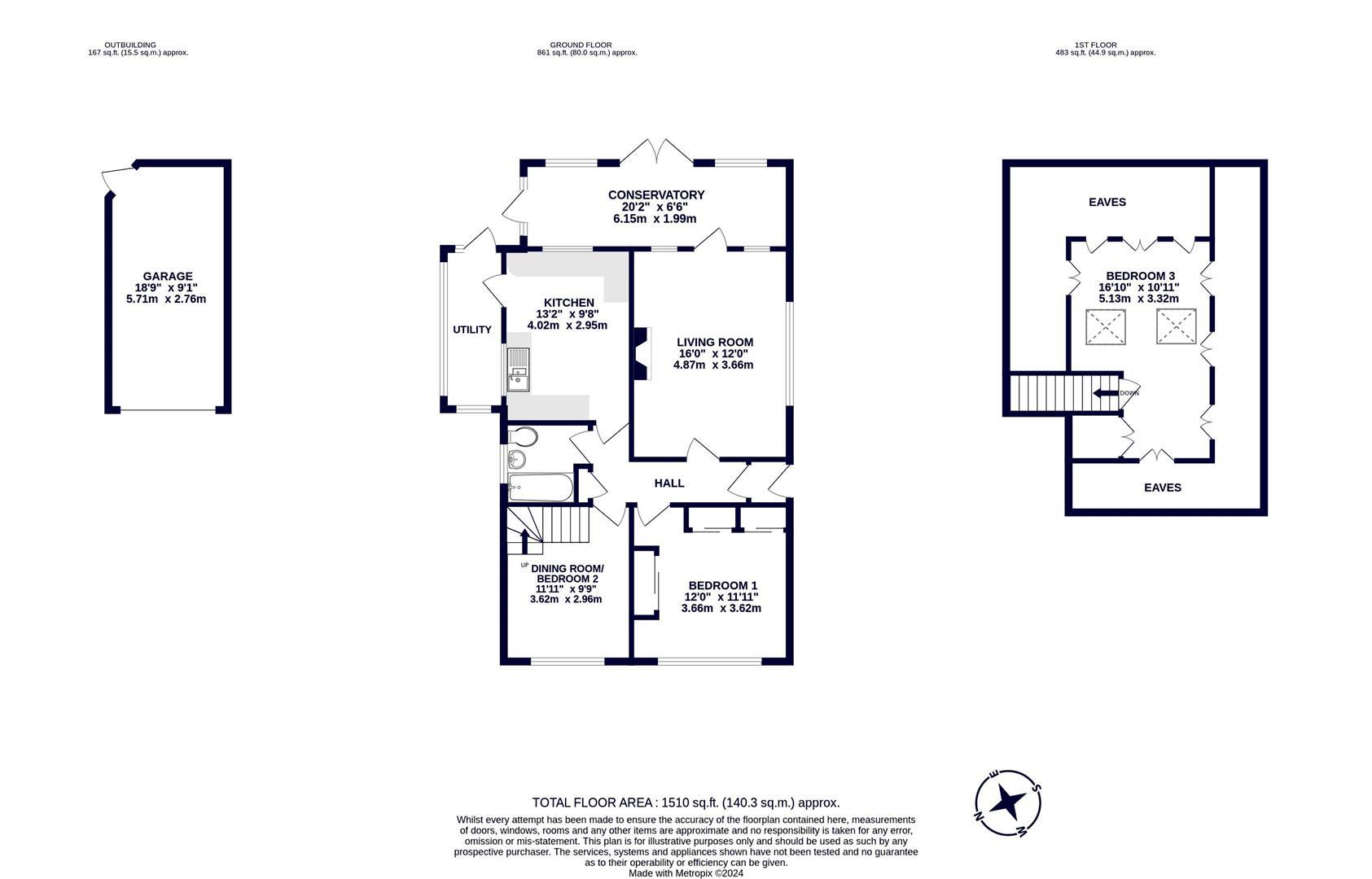 33, Willow Crescent East, Denham floorplan