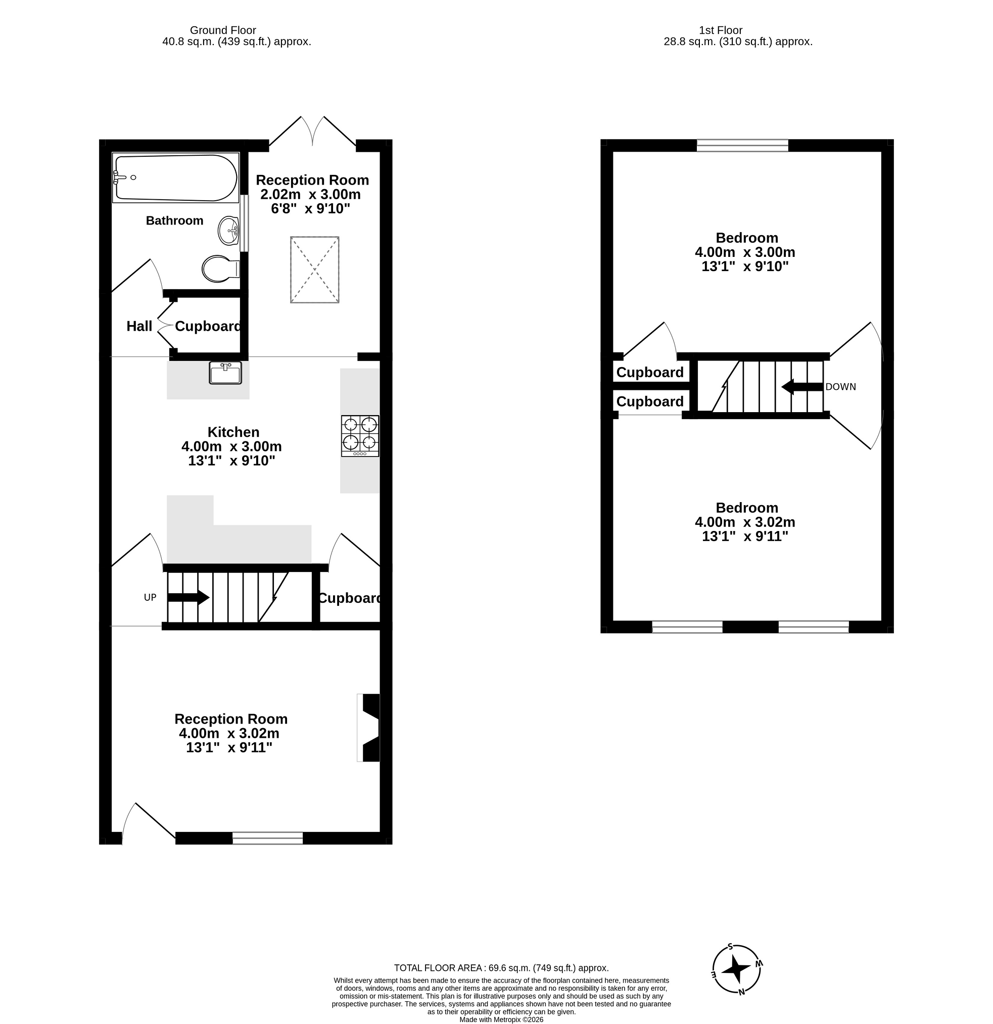 73, Clayton Road, Chessington floorplan