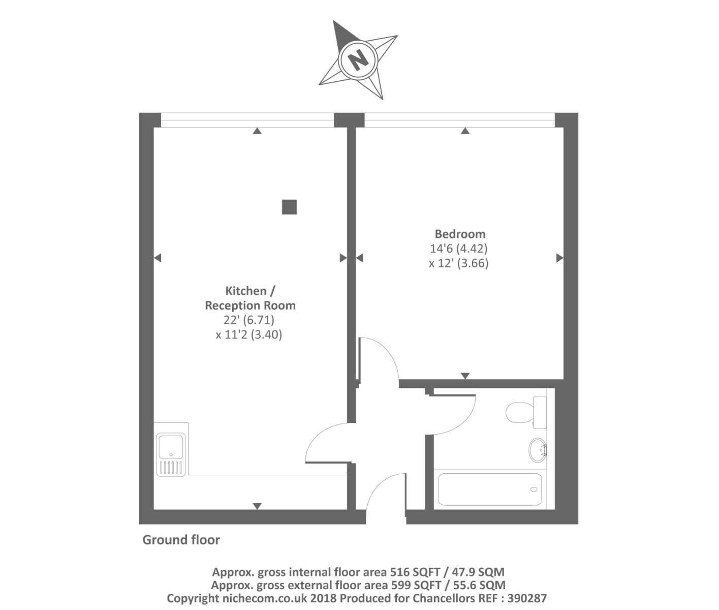 1 Bedrooms Flat to rent in The View, Staines Road West TW16