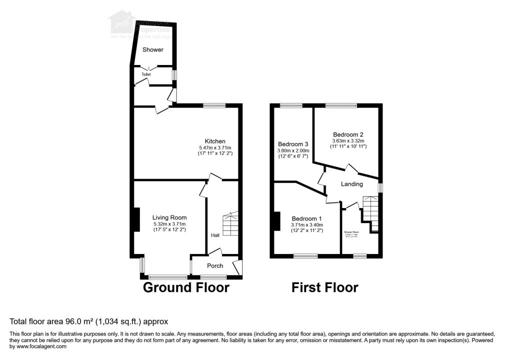 93, Hill Street, Cannock floorplan