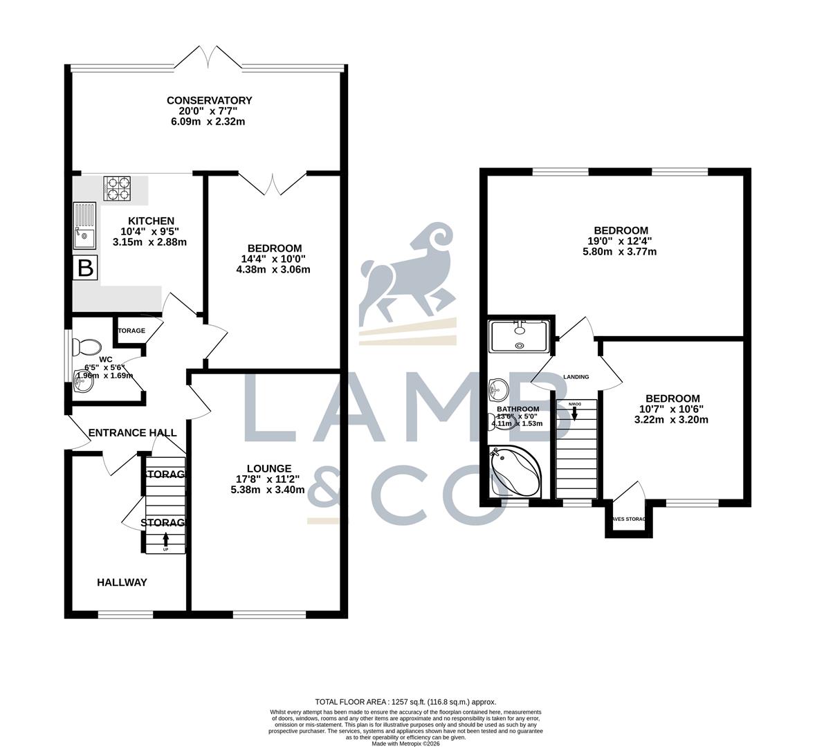 53, Sandown Close, Clacton-On-Sea floorplan