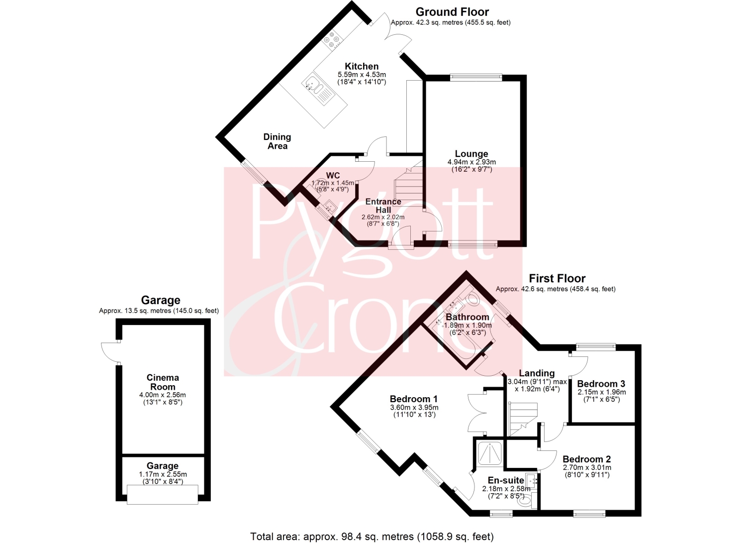 24, Canterbury Mews, Spalding floorplan