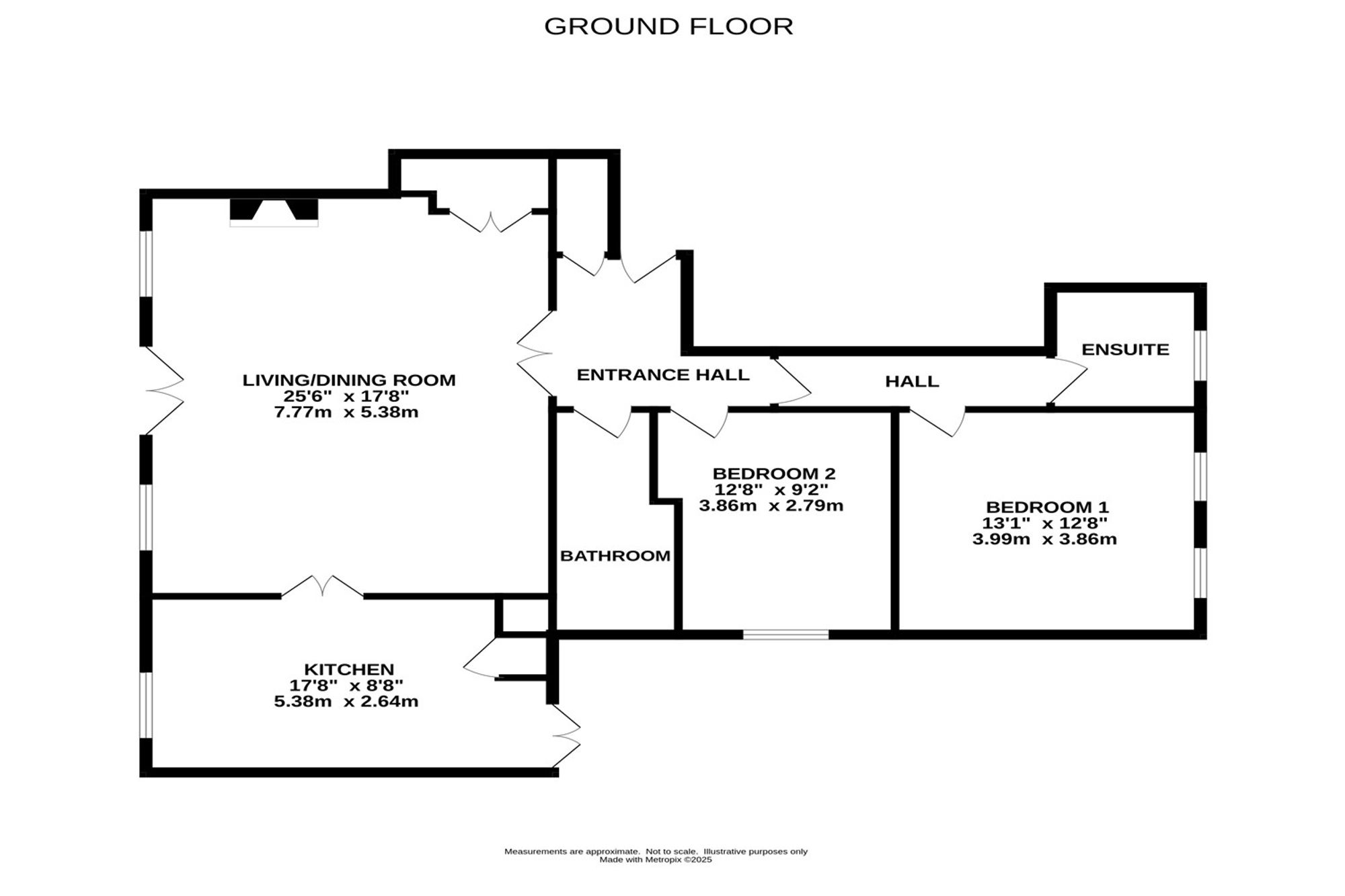Apt 1, Toddbrook House, High Peak floorplan