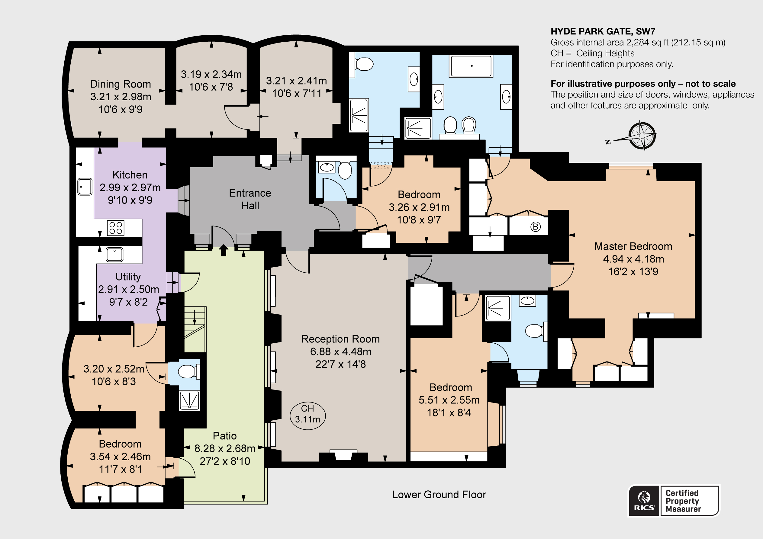 1A, Hyde Park Gate, London floorplan