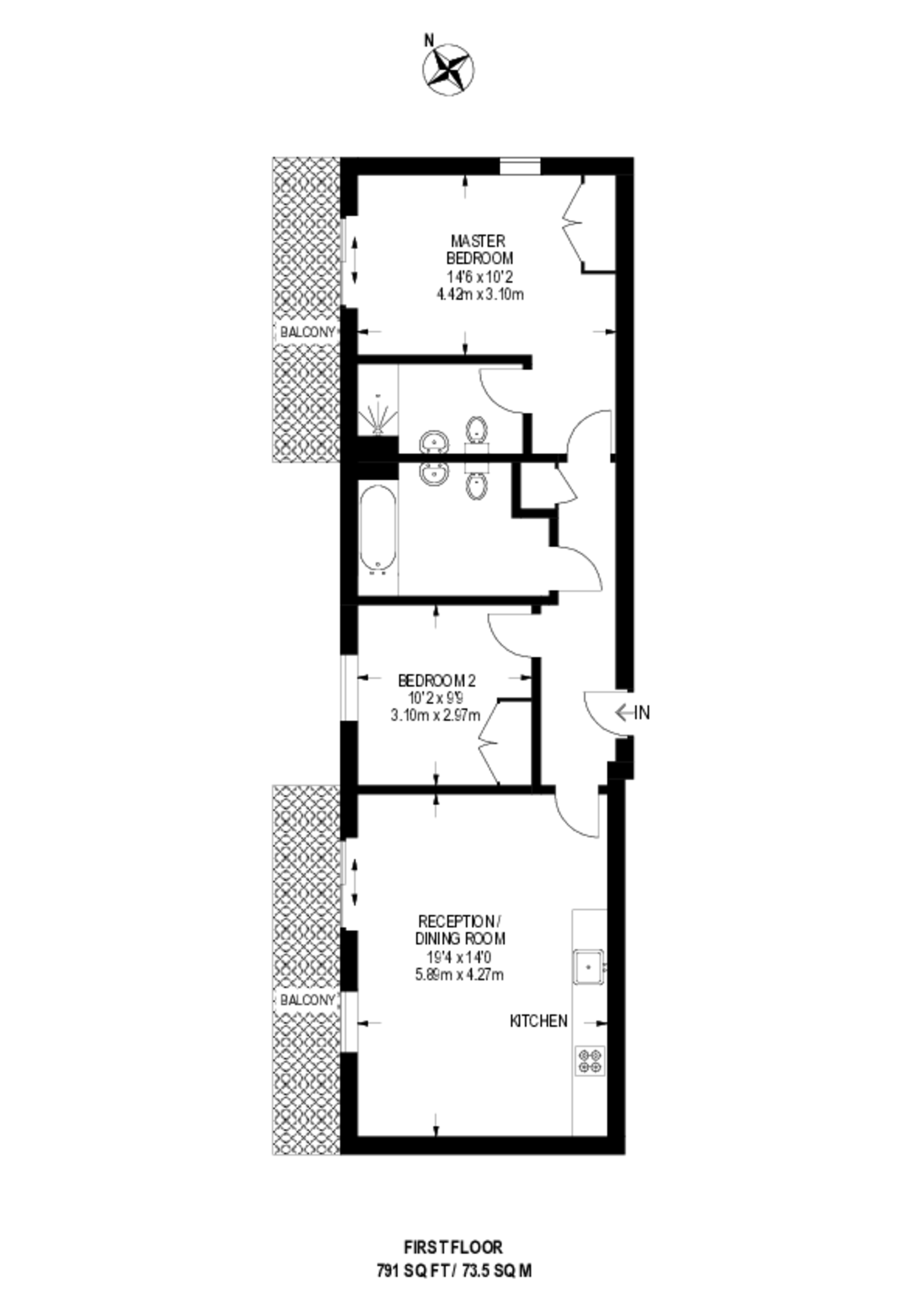 Wellsborough Mews, Wimbledon floorplan