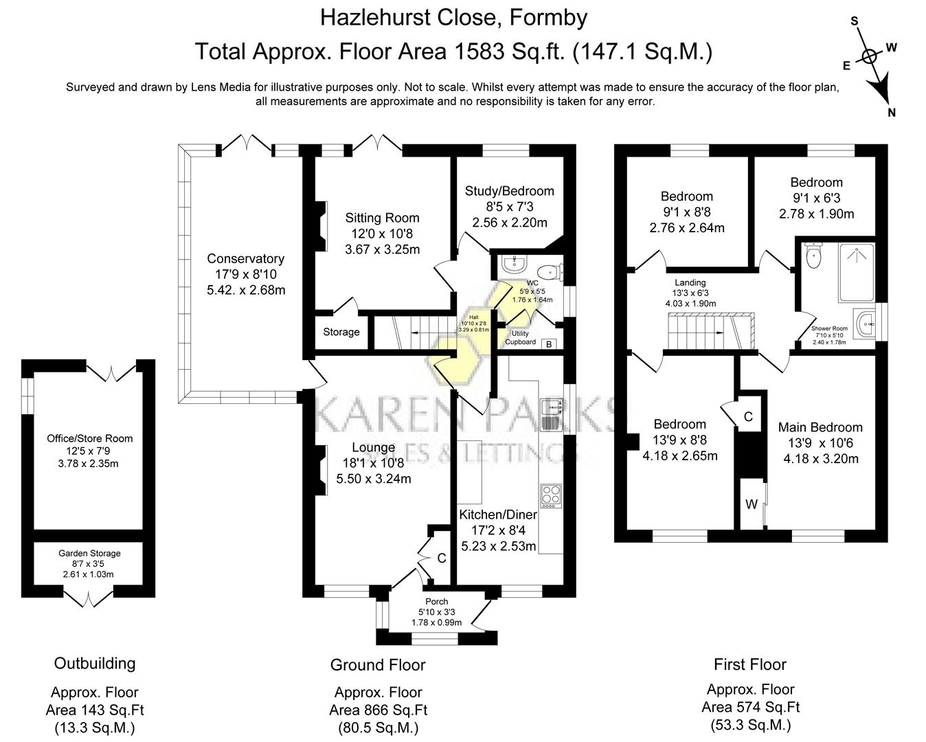 1, Hazelhurst Close, Liverpool floorplan