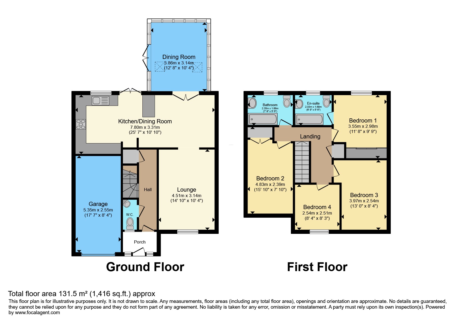 25, Erdington Way, Nottingham floorplan