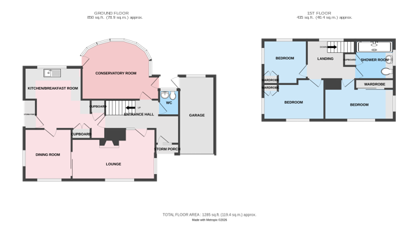 20, Albert Road, Telford floorplan