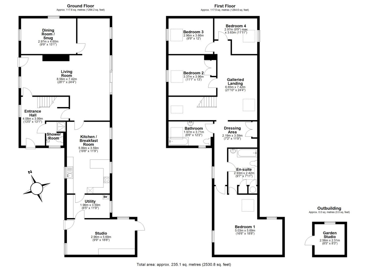 2a, Green End Road, Cambridge floorplan
