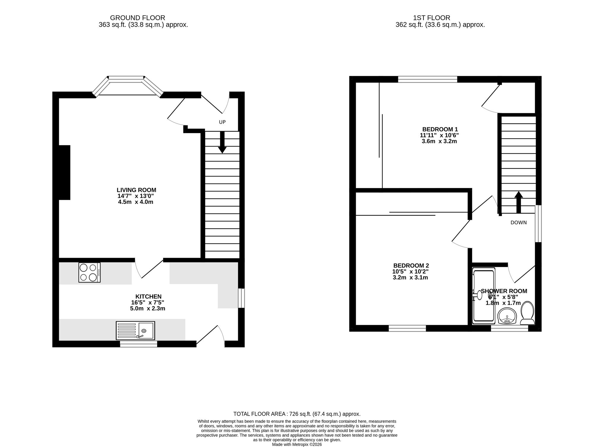 44 Greenwell Street, Fauldhouse floorplan