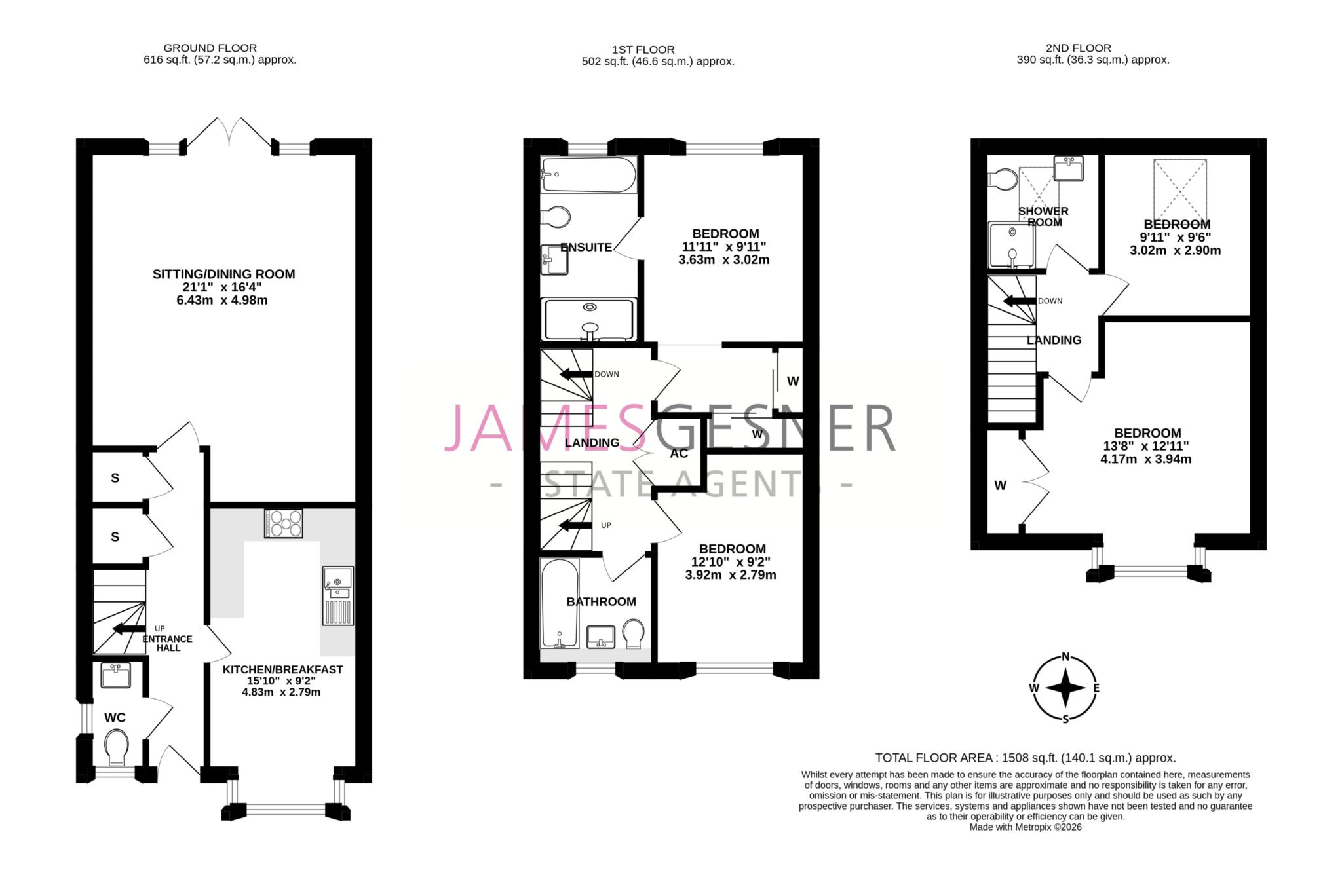 31, King Henry Avenue, Wallingford floorplan