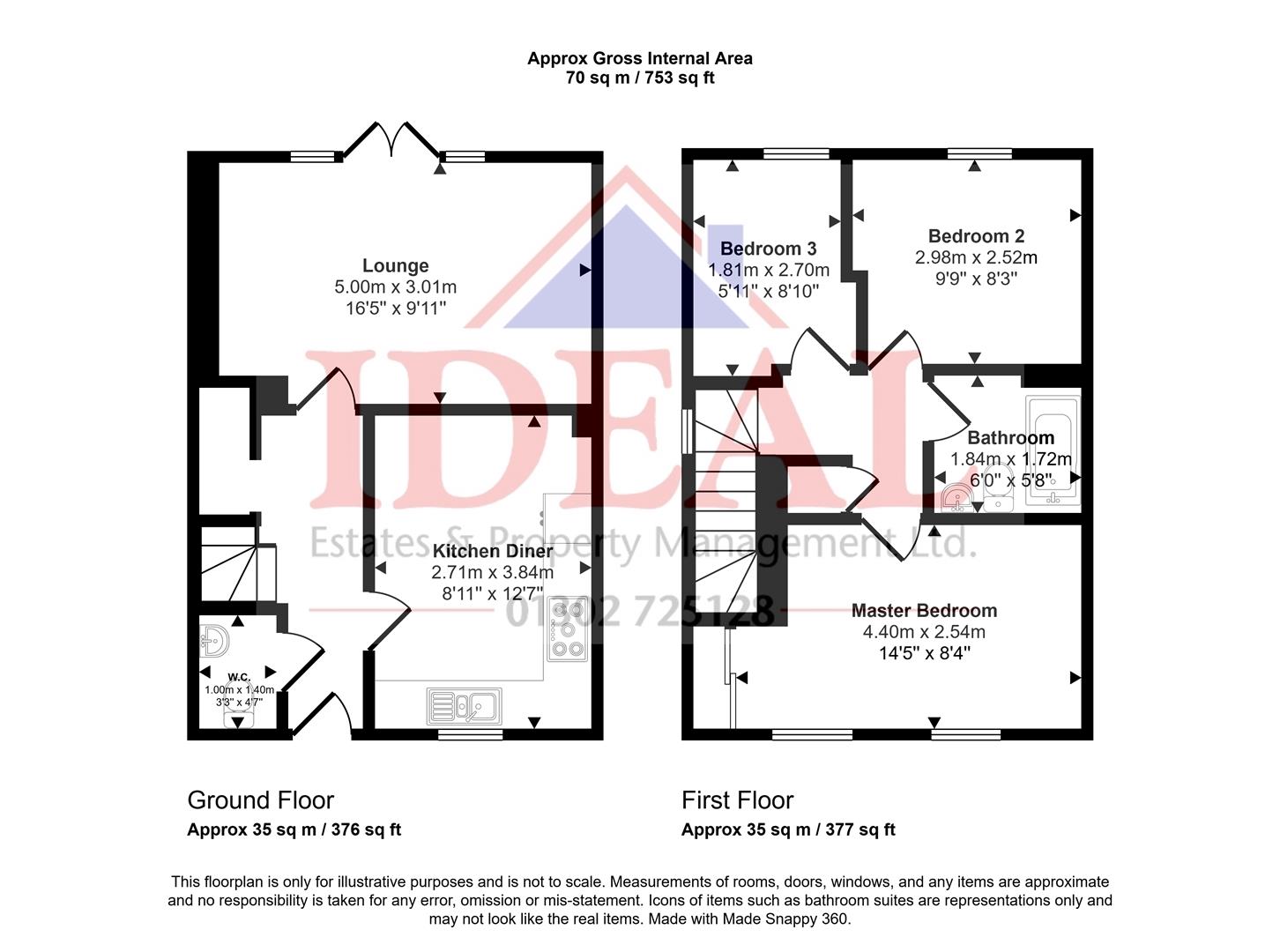 68, Stretton Street, Adwick-Le-Street floorplan