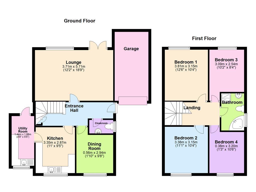 4 Bedrooms Detached house for sale in Turner Road, Eaton Ford, St. Neots PE19