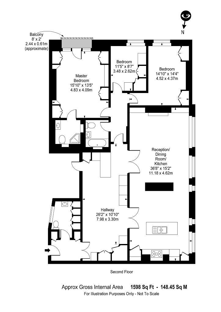 3 Bedrooms Flat to rent in Blomfield Court, Maida Vale, London W9