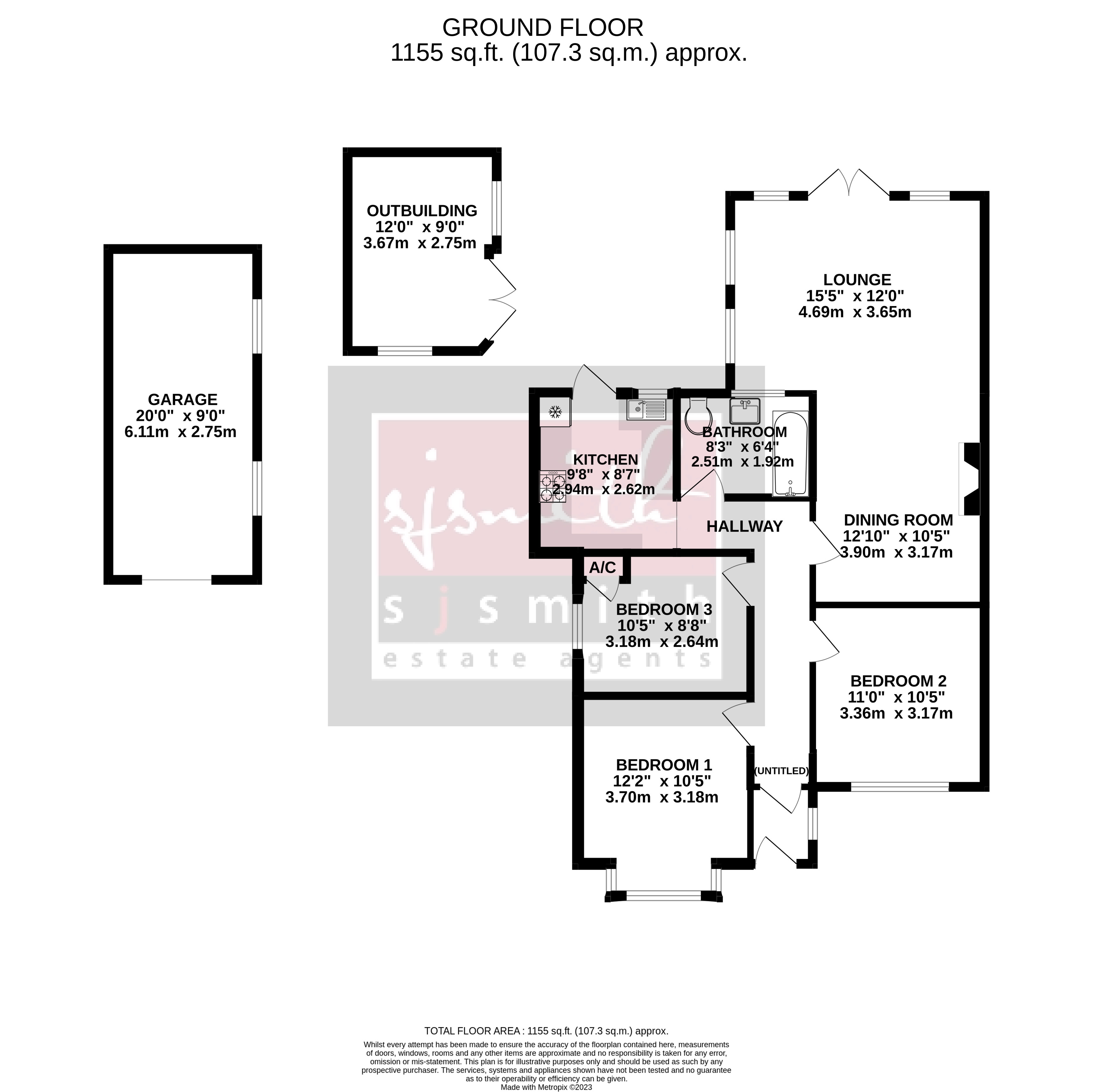Avondale Avenue, StainesUponThames TW18, 3 bedroom detached bungalow