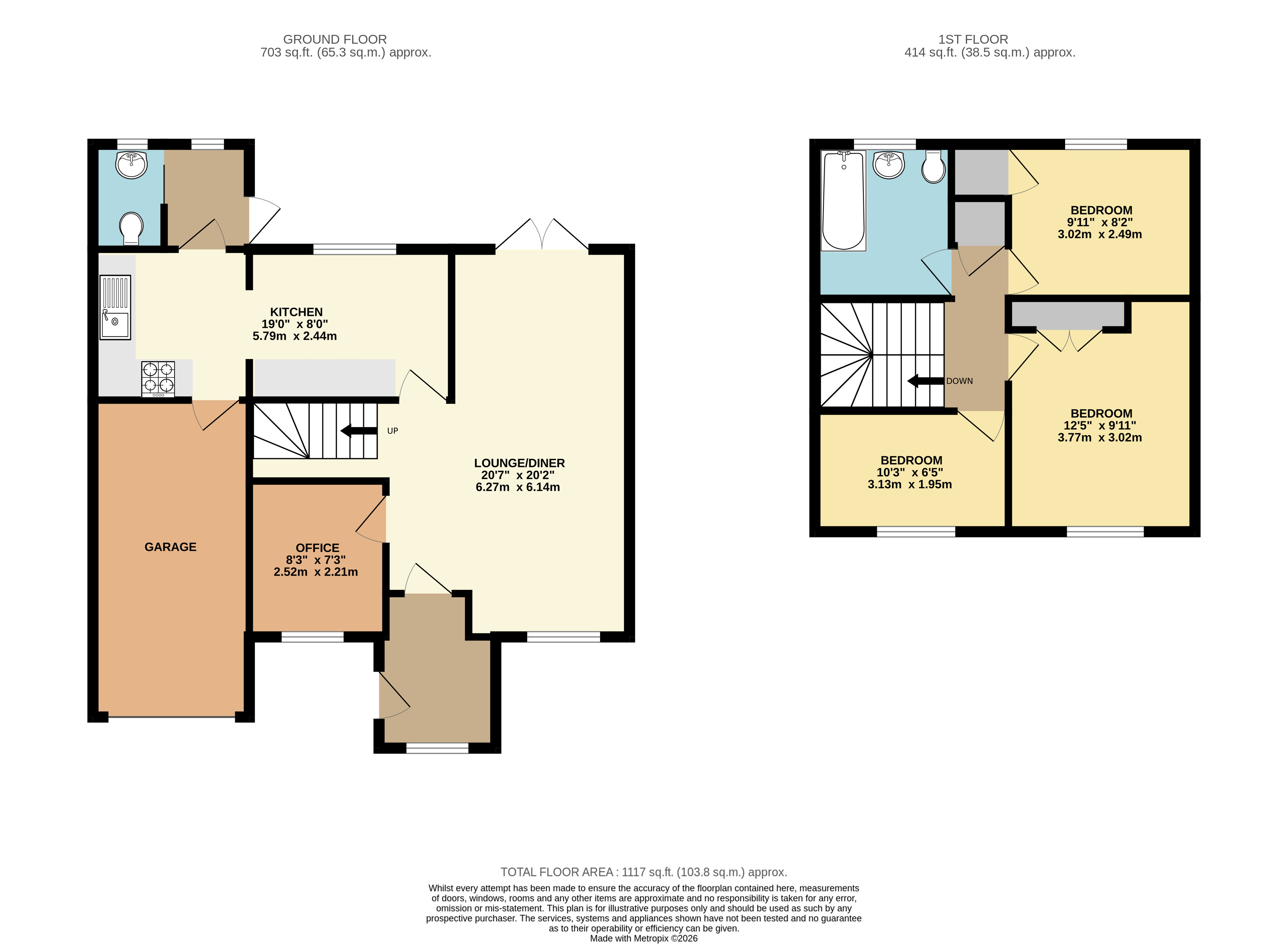 38, Trueman Place, Oldbrook floorplan