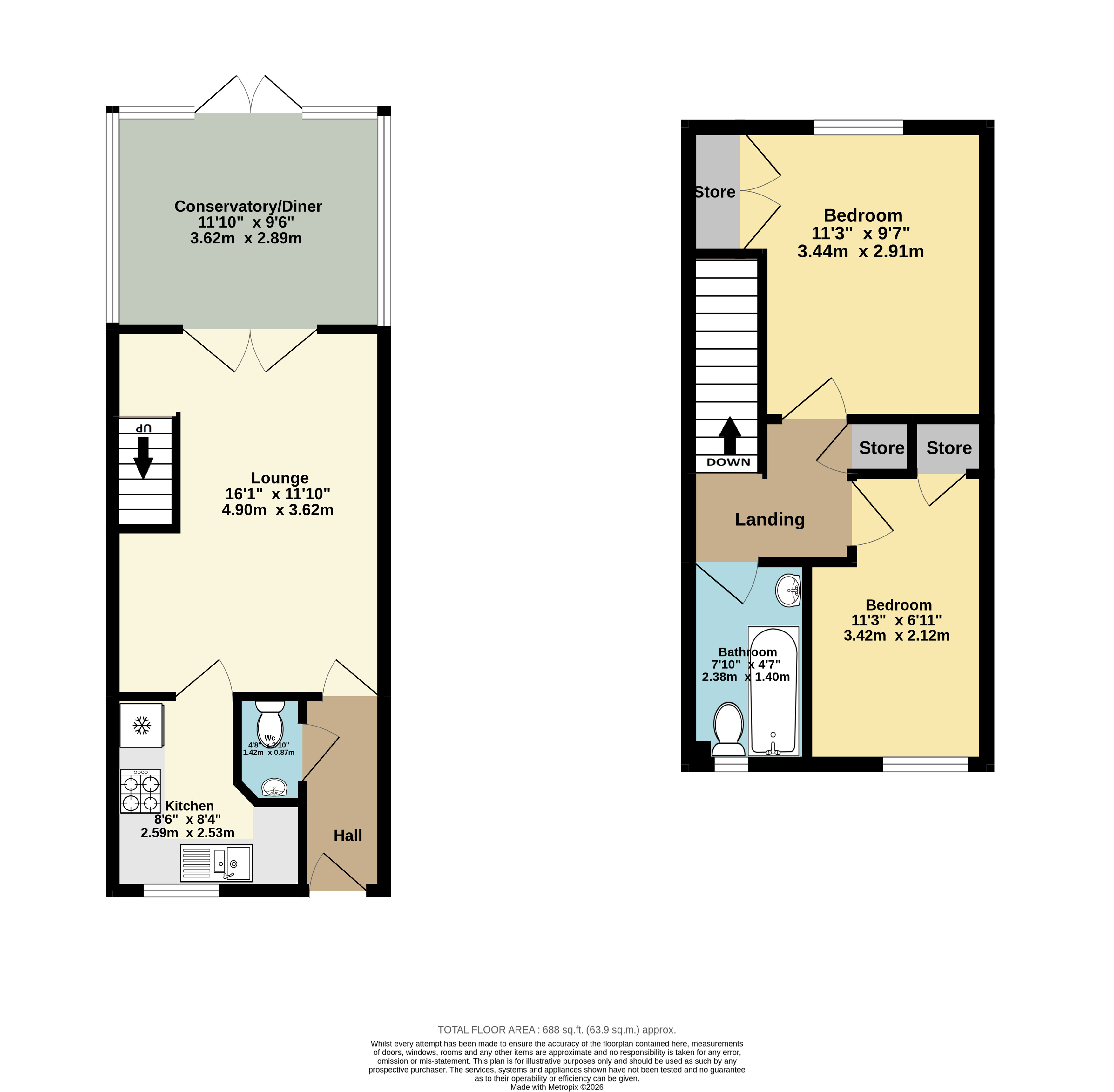 27, Larch Close, Canterbury floorplan