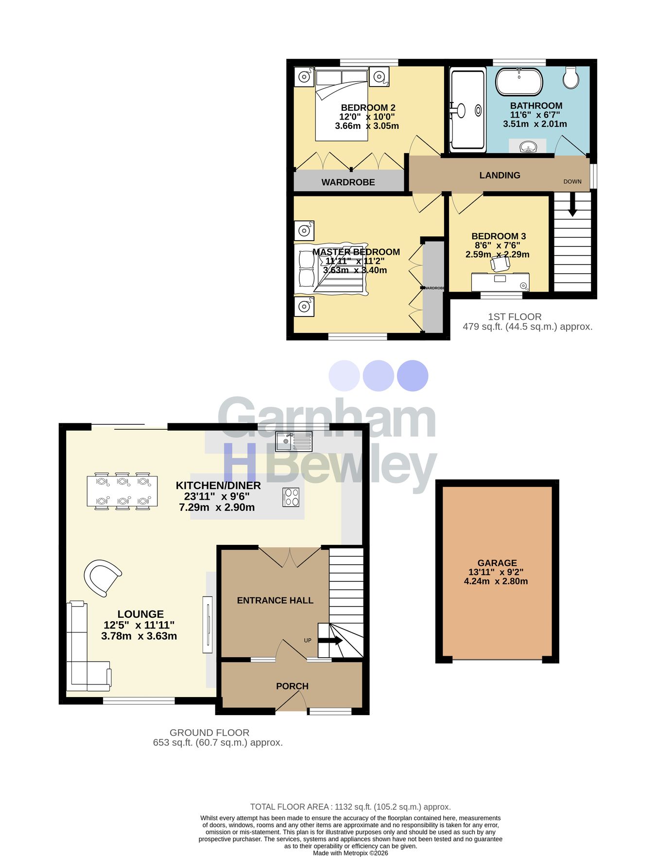 32, Campbell Crescent, East Grinstead floorplan