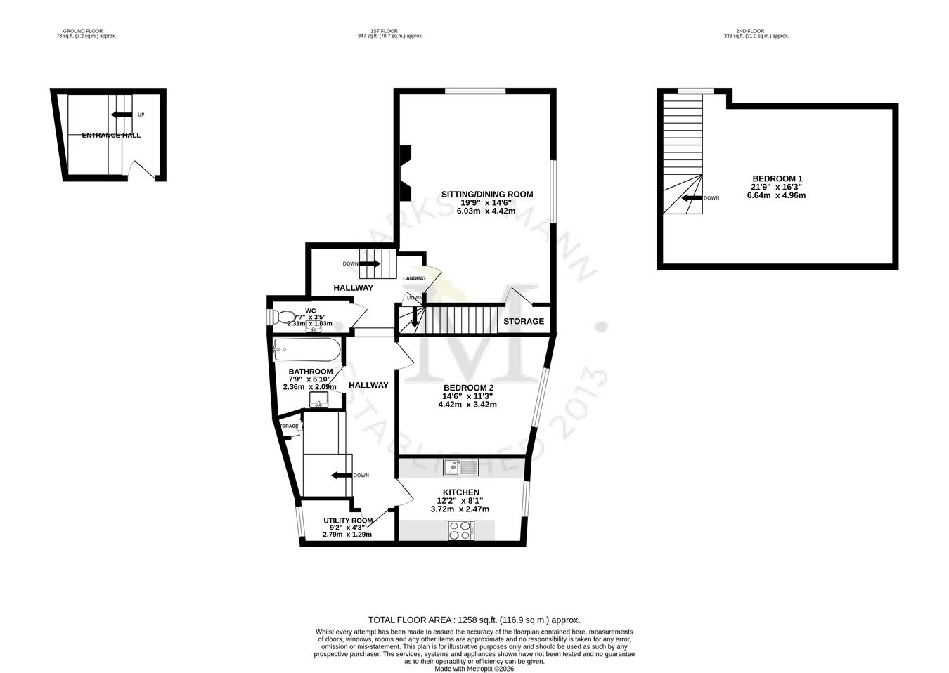 3a, Market Place, Stowmarket floorplan