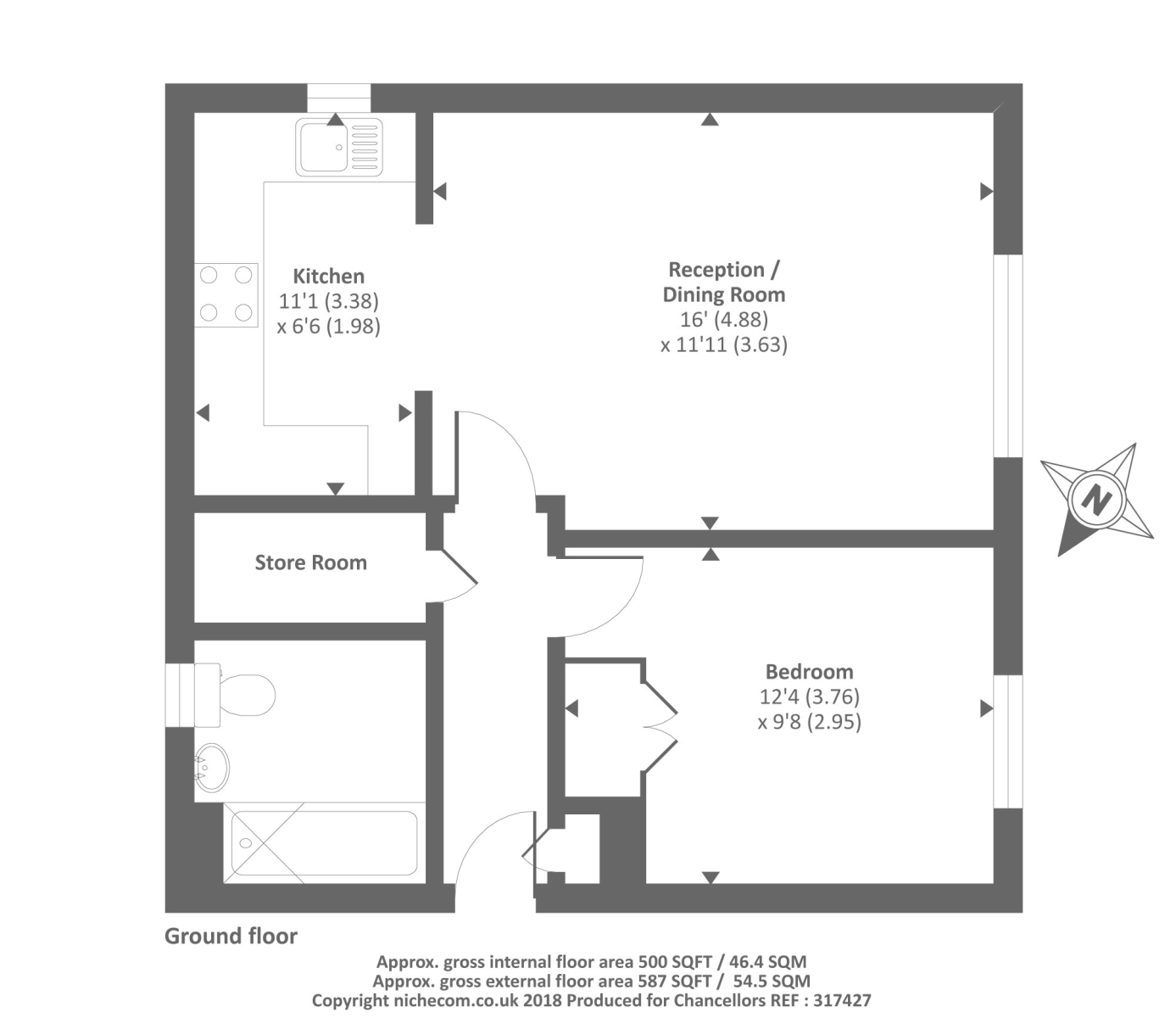 1 Bedrooms Flat to rent in Ashdene Gardens, Reading RG30