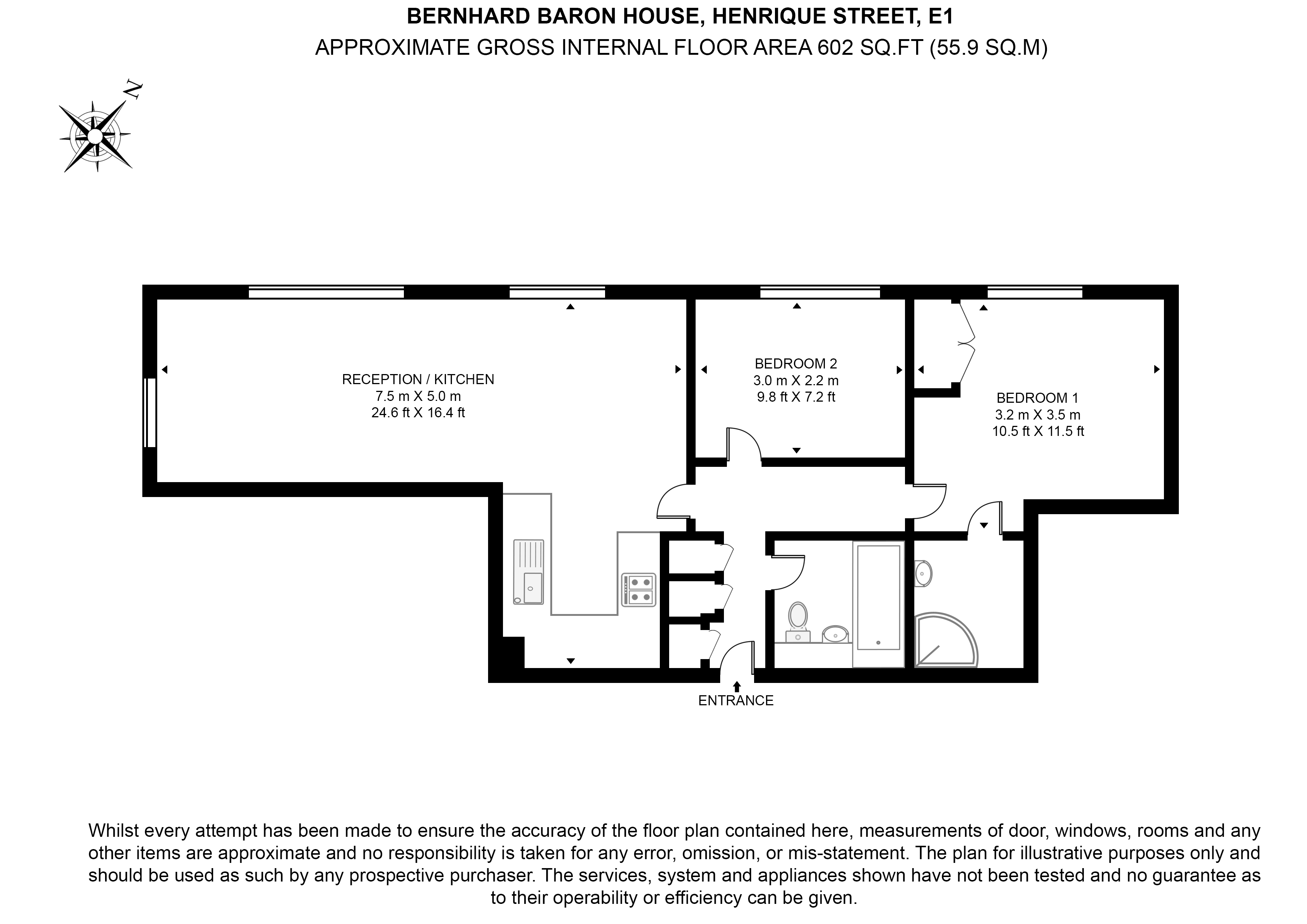 Bernhard Baron House, Whitechapel floorplan