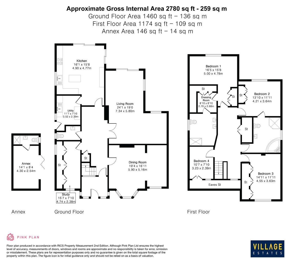 12, Williams Way, Radlett floorplan