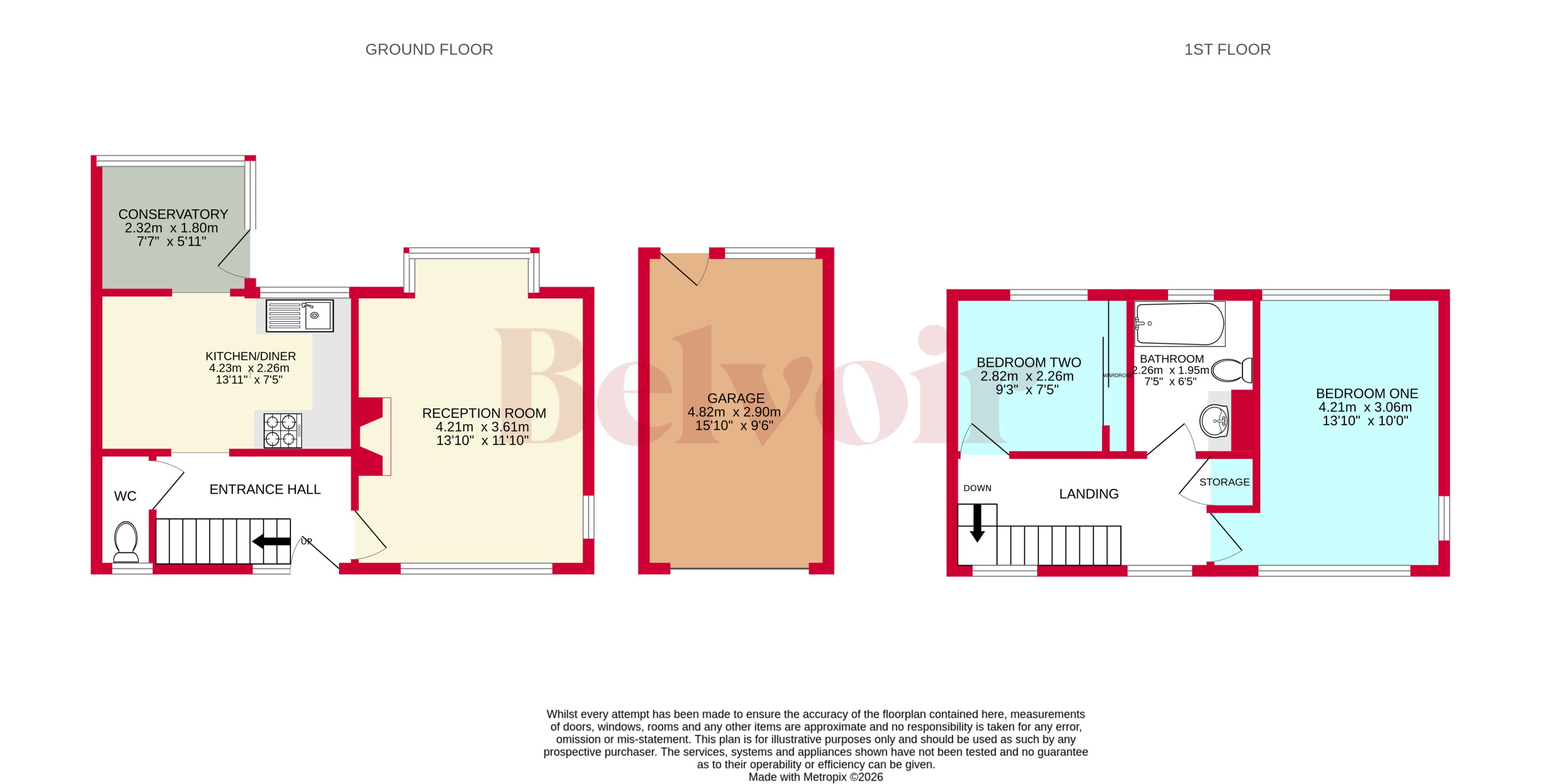 23, Wood Lane, Cannock floorplan