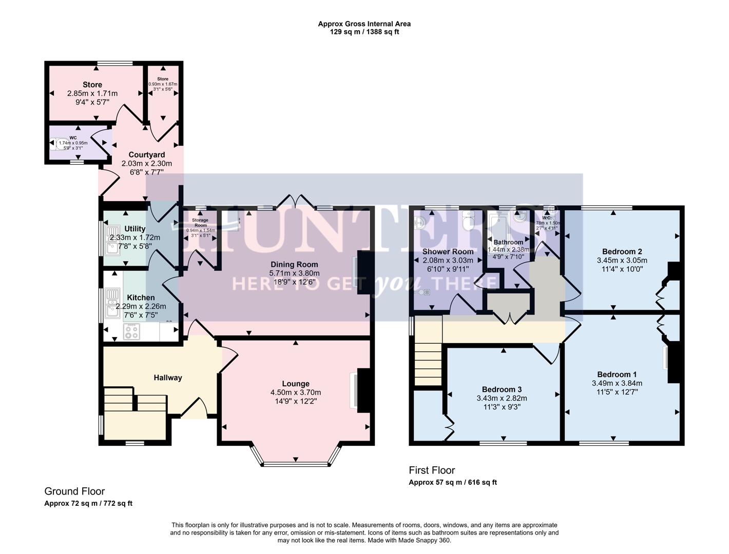 3, South Avenue, Wigston floorplan