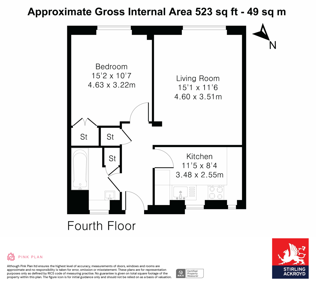 Flat 28, Brockham House,, Brockham Drive, London floorplan
