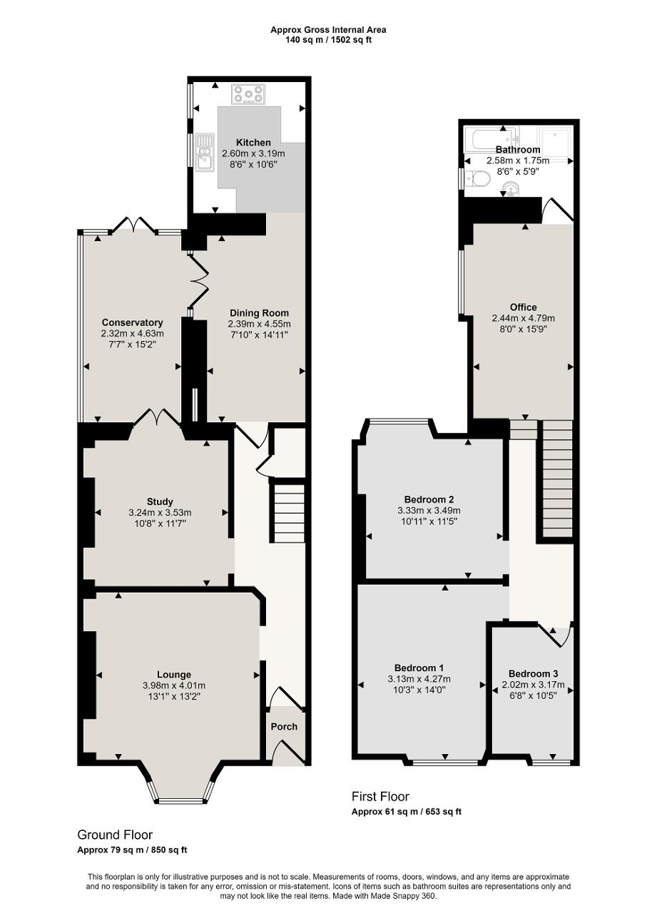8, Park Lane, Aberdare floorplan