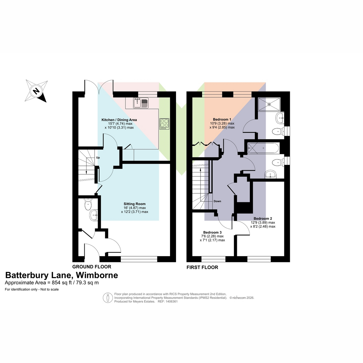 12, Batterbury Lane, Wimborne floorplan