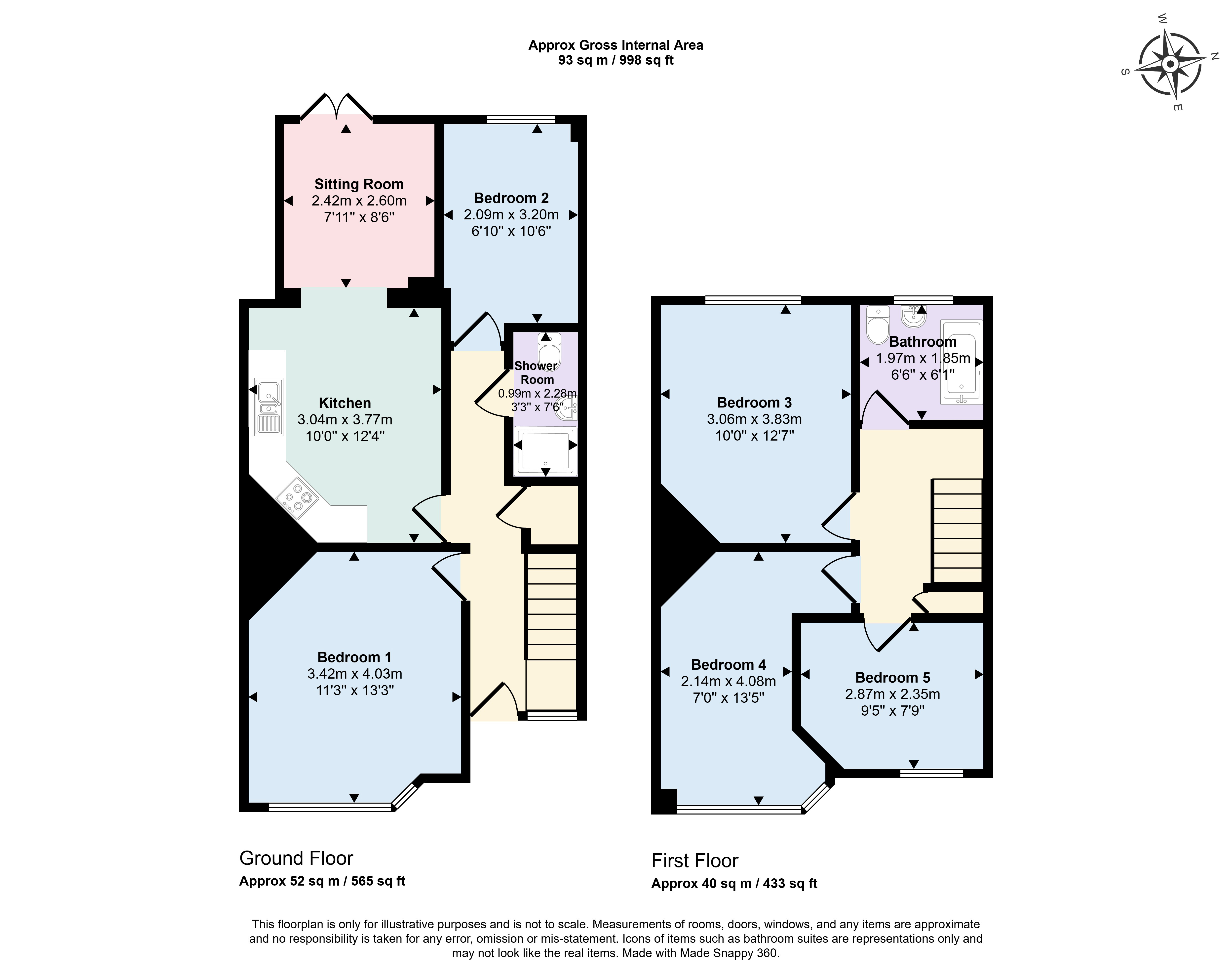 46, Ivy Avenue, Bath floorplan