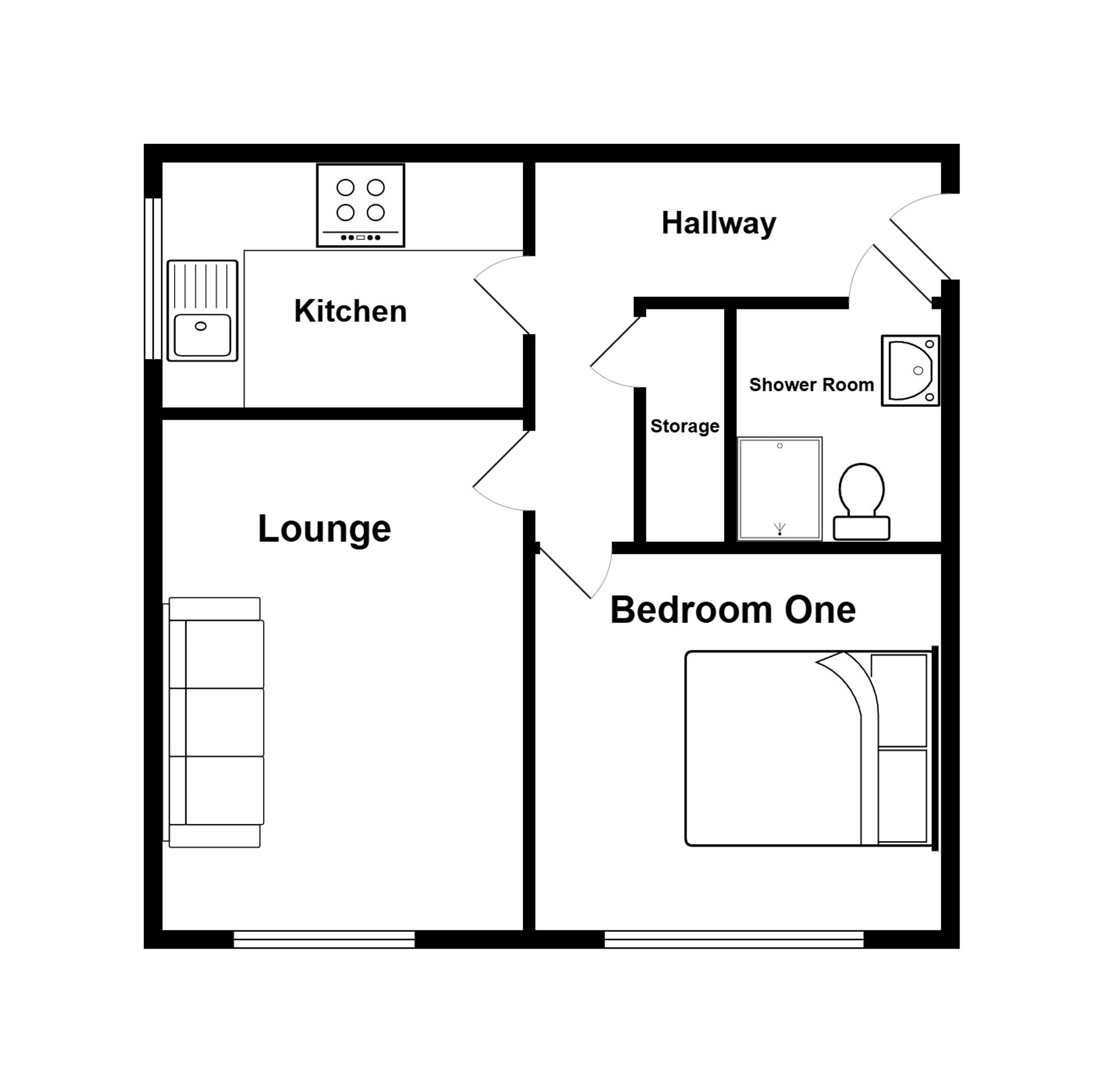Apt 50, Little Moss Court, Manchester floorplan