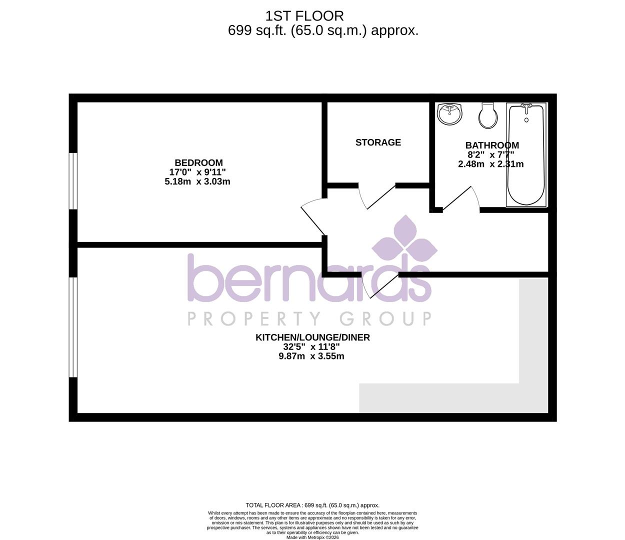 19, Handleys Corner, 44-46 Palmerston Road, Southsea floorplan