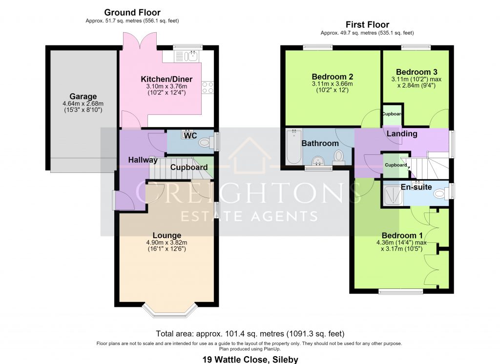 19, Wattle Close, Loughborough floorplan