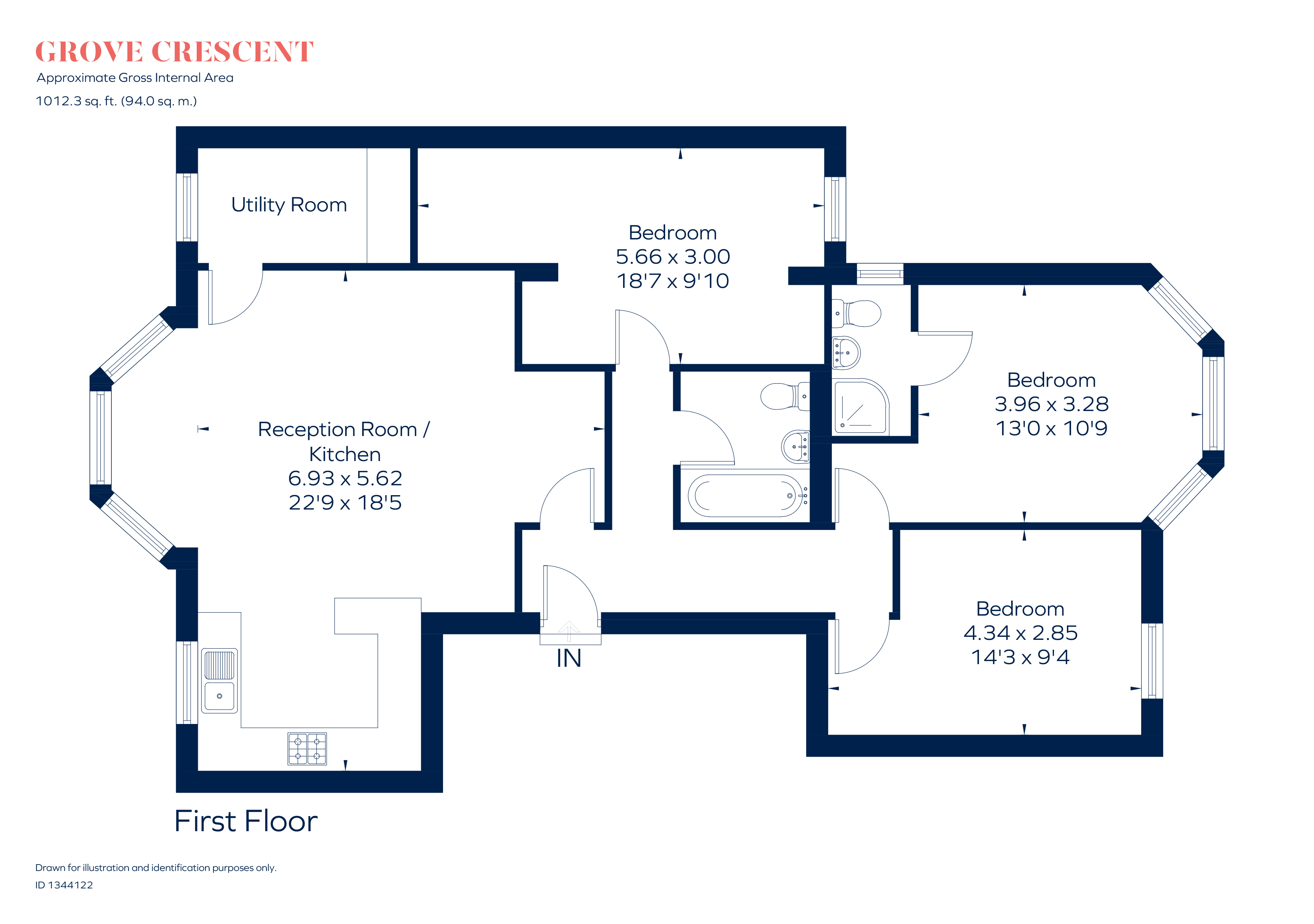 Grove Crescent, Kingston Upon Thames floorplan