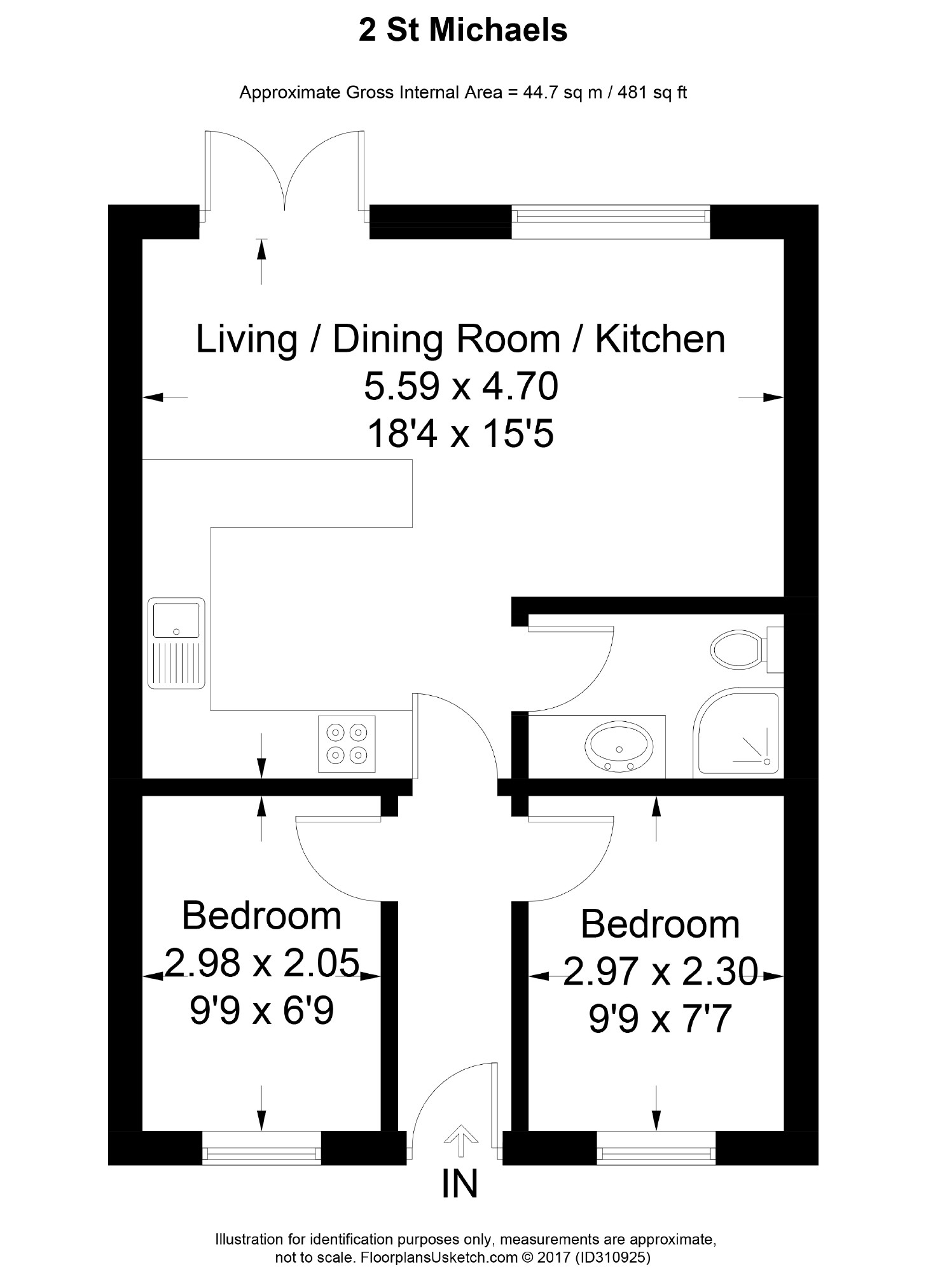 2 Bedrooms Terraced bungalow to rent in St. Michael Close, Garstang, Preston PR3