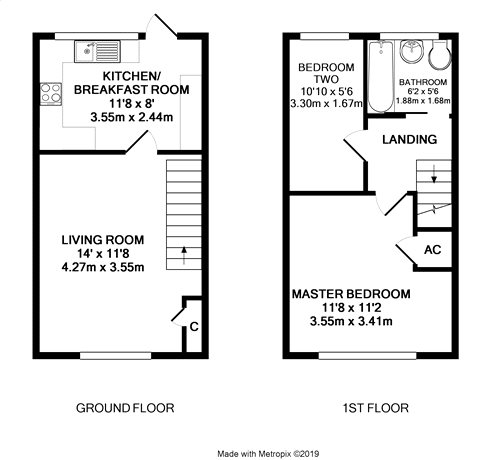 2 Bedrooms Terraced house to rent in Nightingale Close, Farnborough, Hampshire GU14