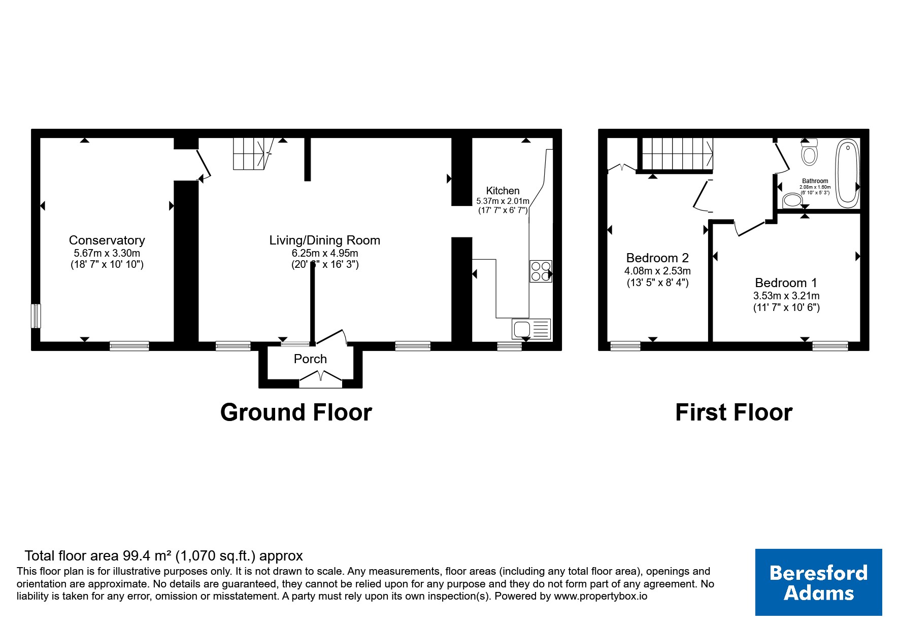 12, Caernarfon Road, Gwynedd floorplan