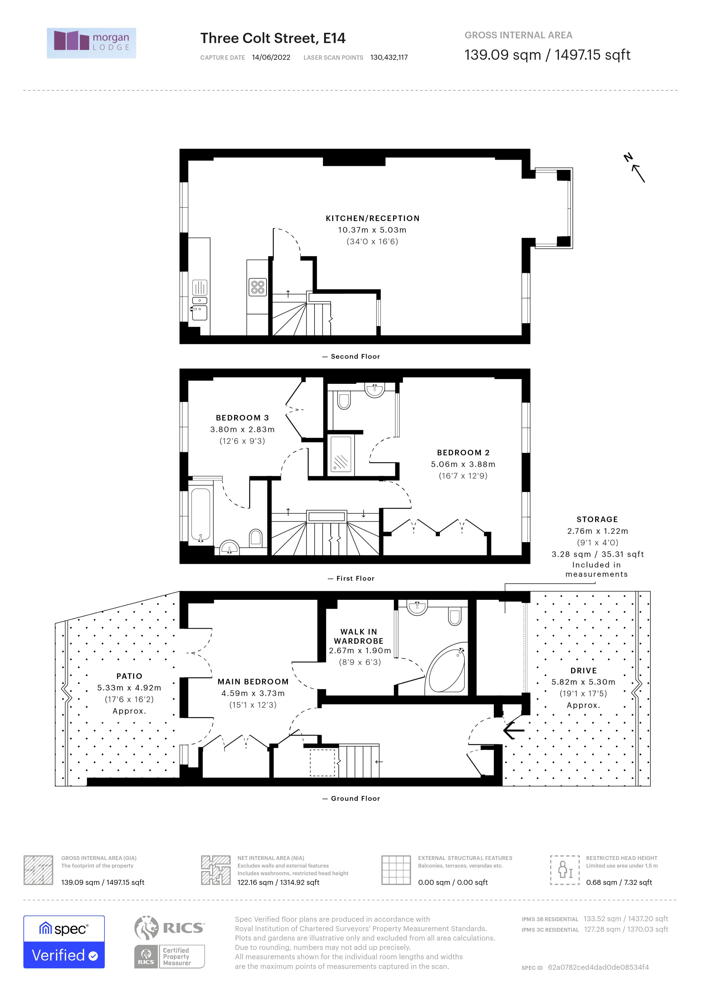 Three Colt Street, London floorplan