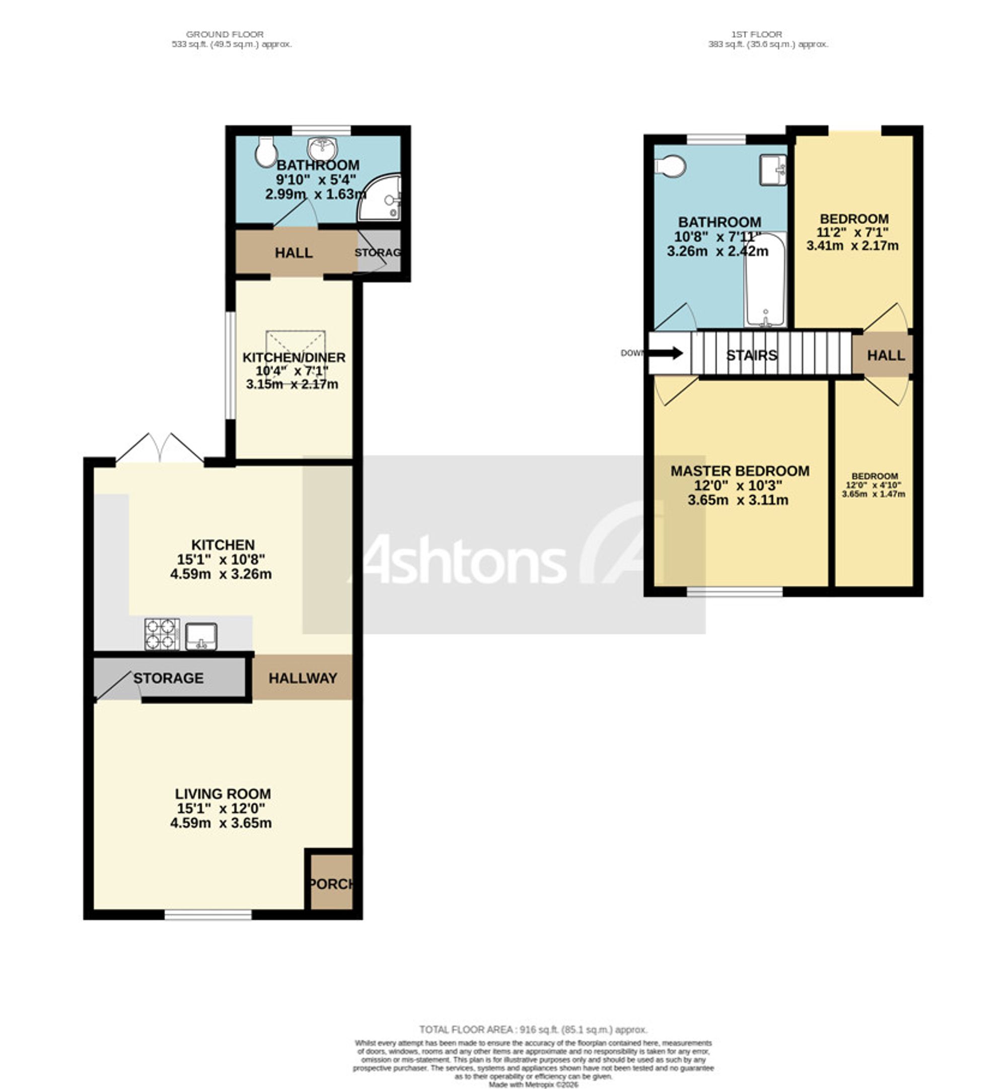 403 Bolton Road, Wigan floorplan