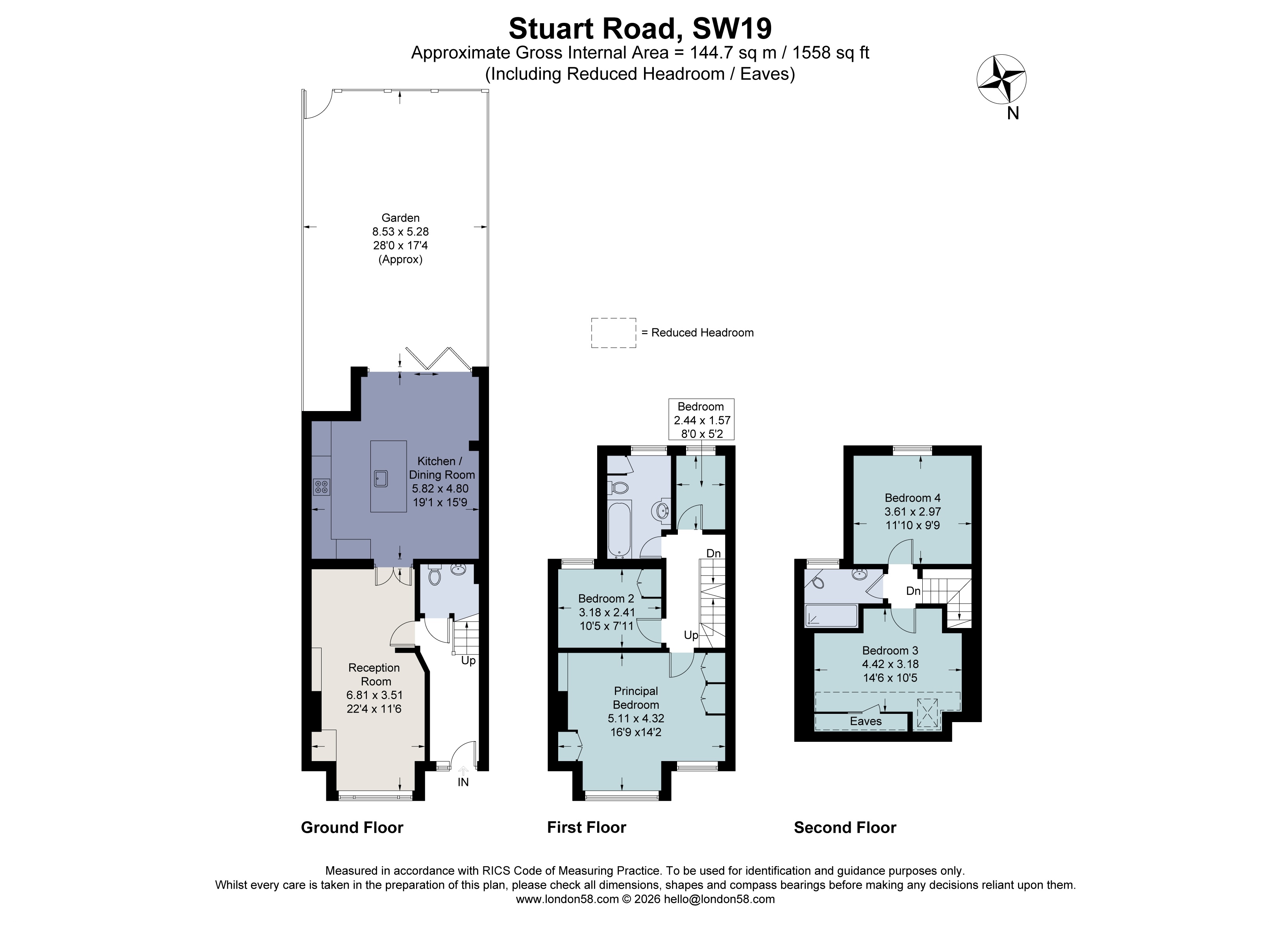 28, Stuart Road, London floorplan