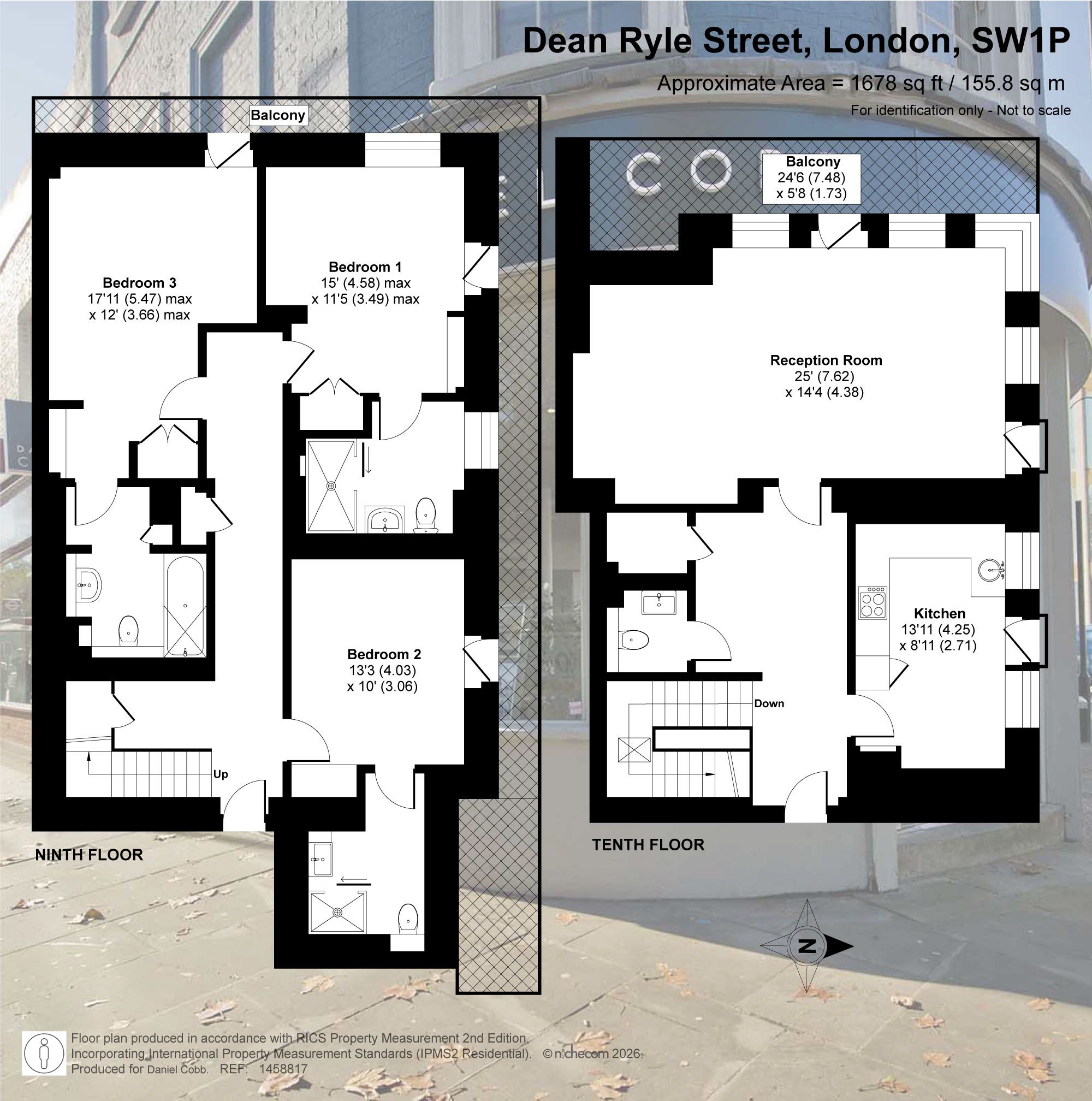 Apt 1002, 8 Dean Ryle Street, London floorplan