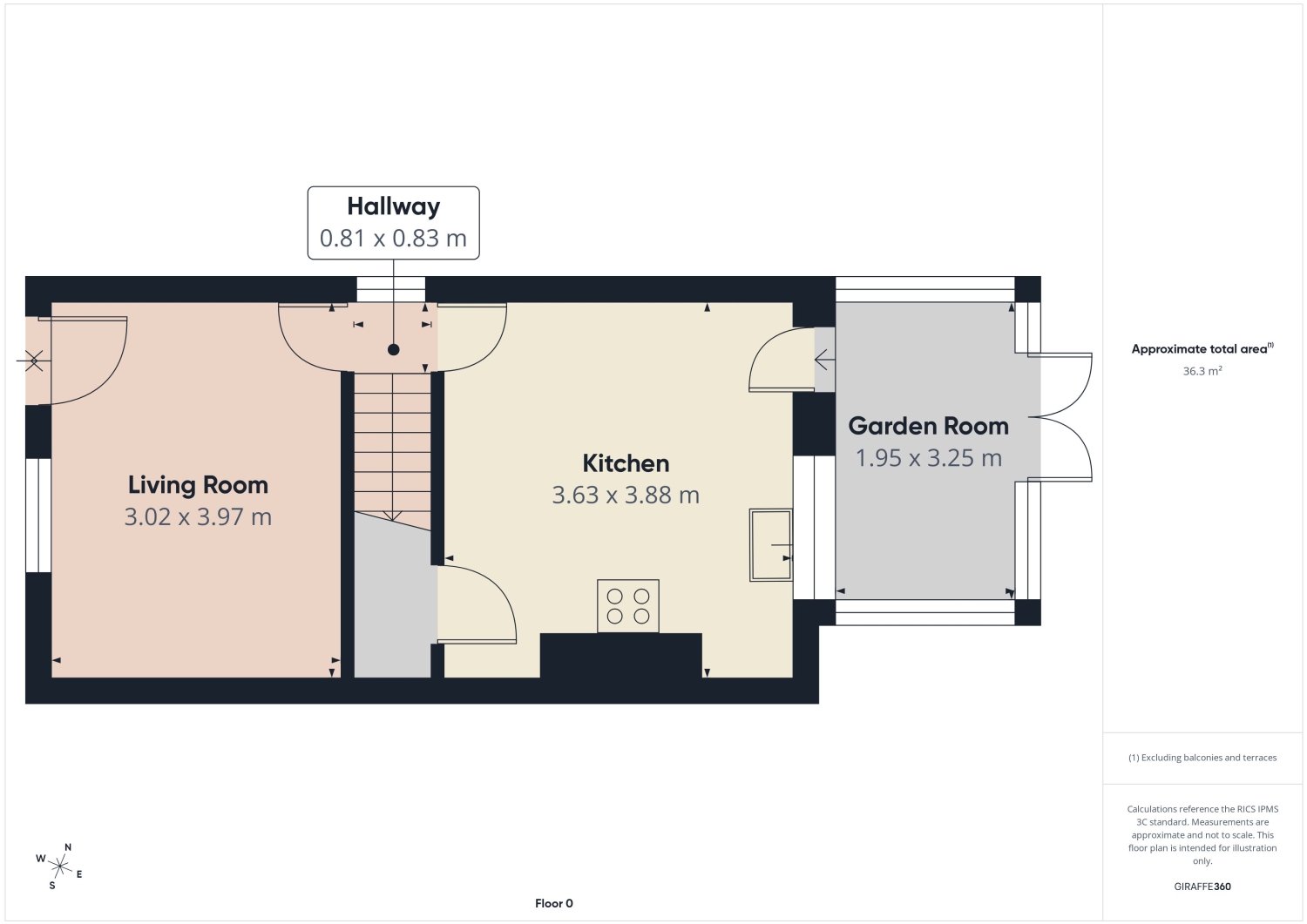 1, Peveril Road, Sheffield floorplan