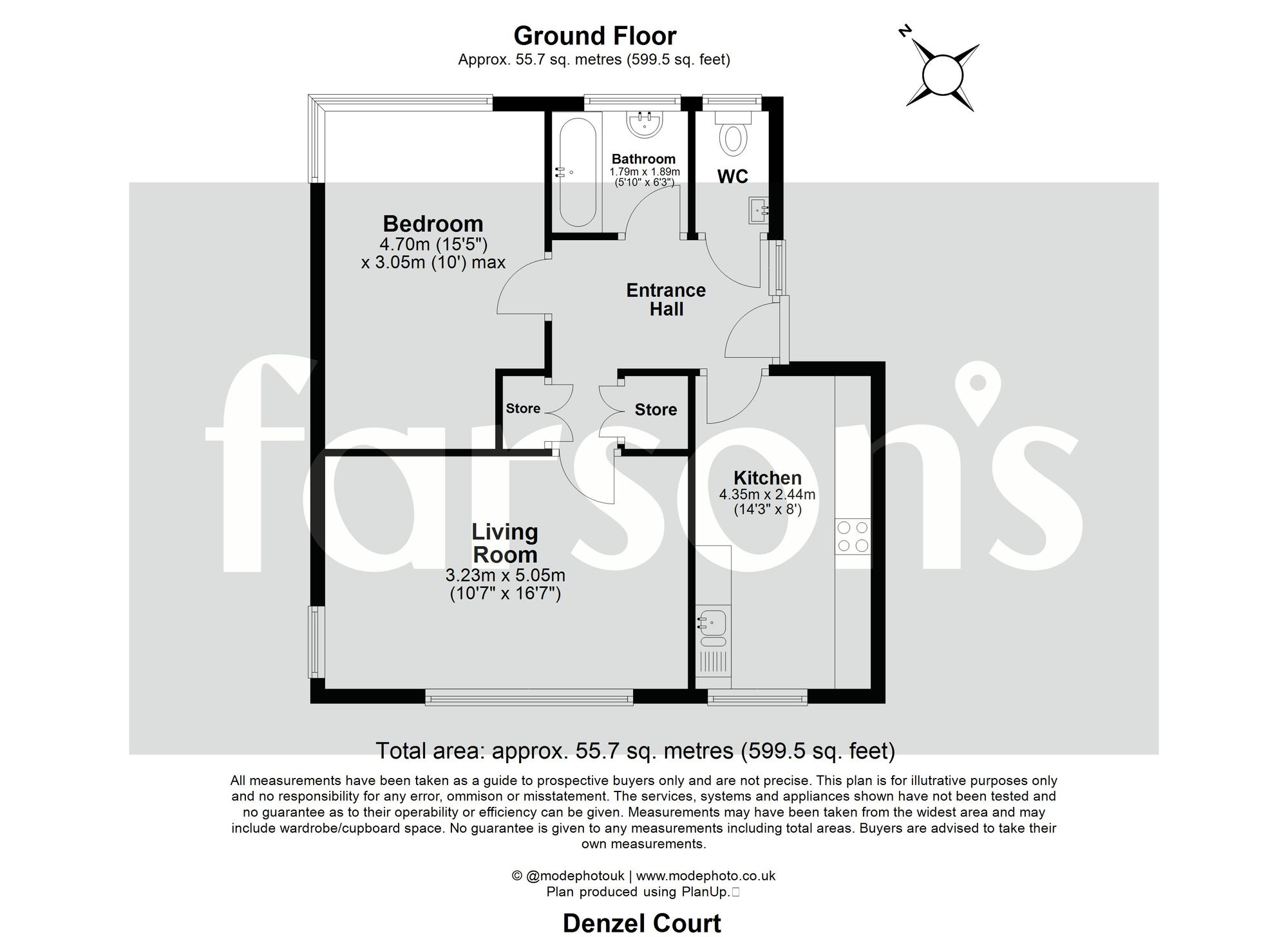 Flat 7, Dounsell Court Ongar Road, Brentwood floorplan