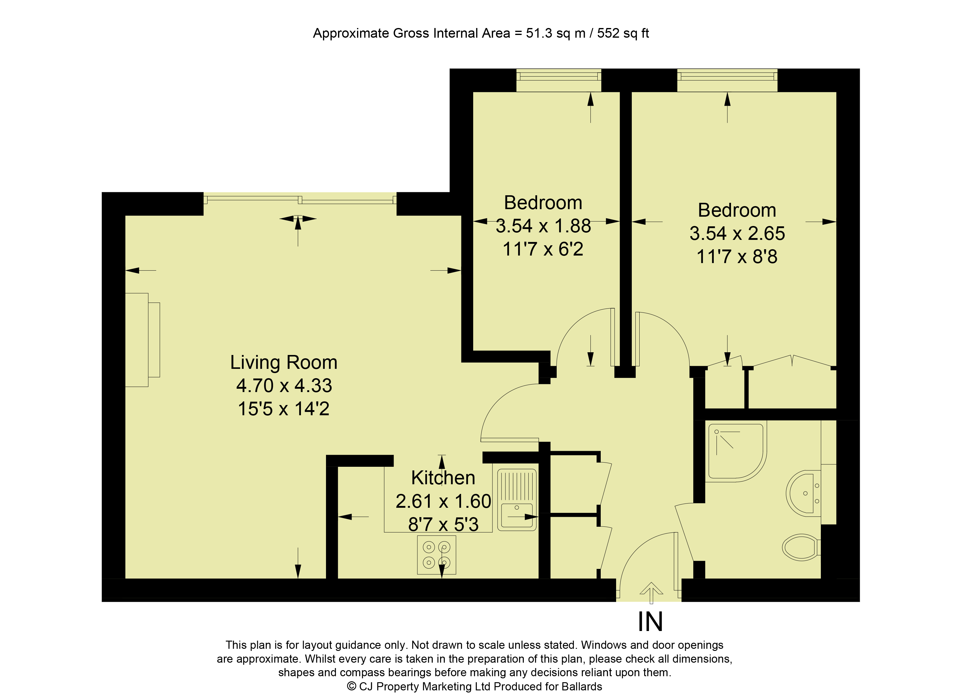 Trinity Court, Wethered Road, Marlow, Bucks SL7, 2 bedroom flat for
